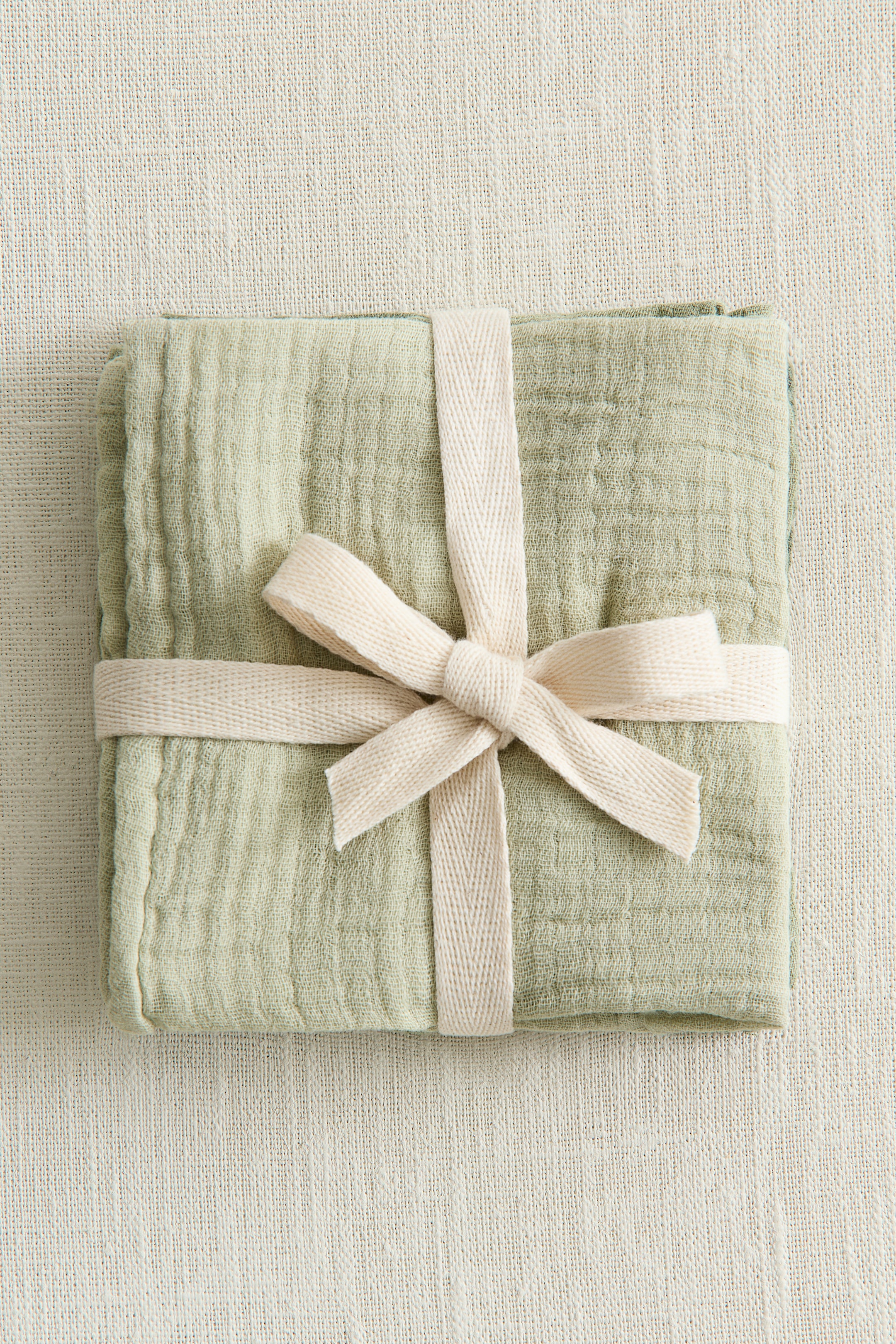 Ampliar la imagen: 3-pack Paños en muselina - Verde caqui claro - Kids | H&M MX 3