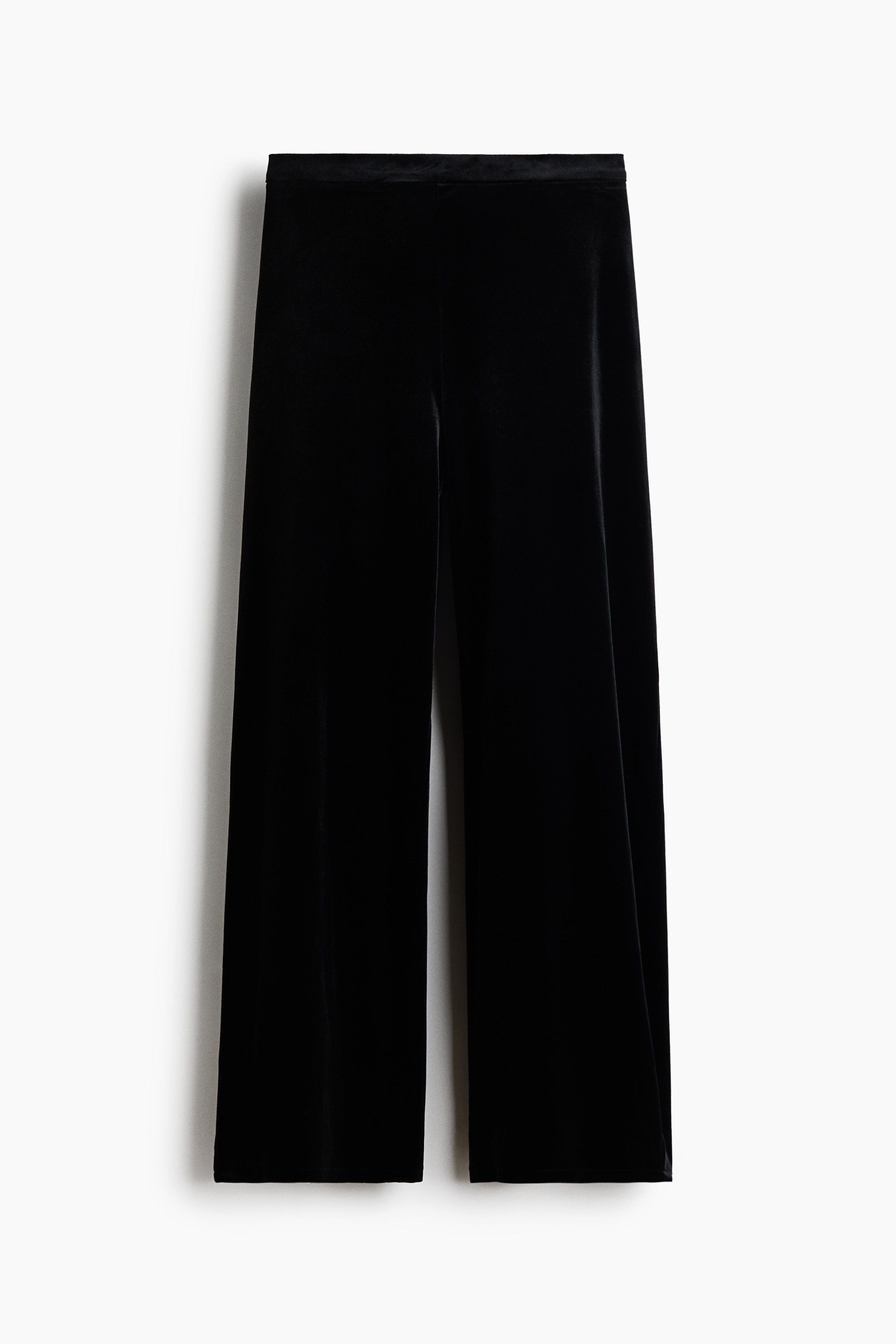 Pull on-bukser i velour