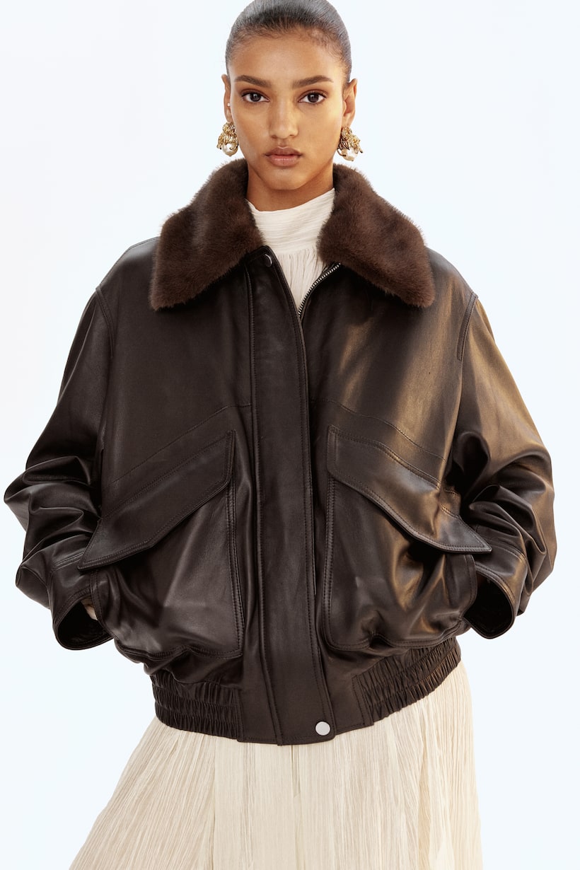 Lederjacken für Damen Schwarz, Braun mehr H&M DE