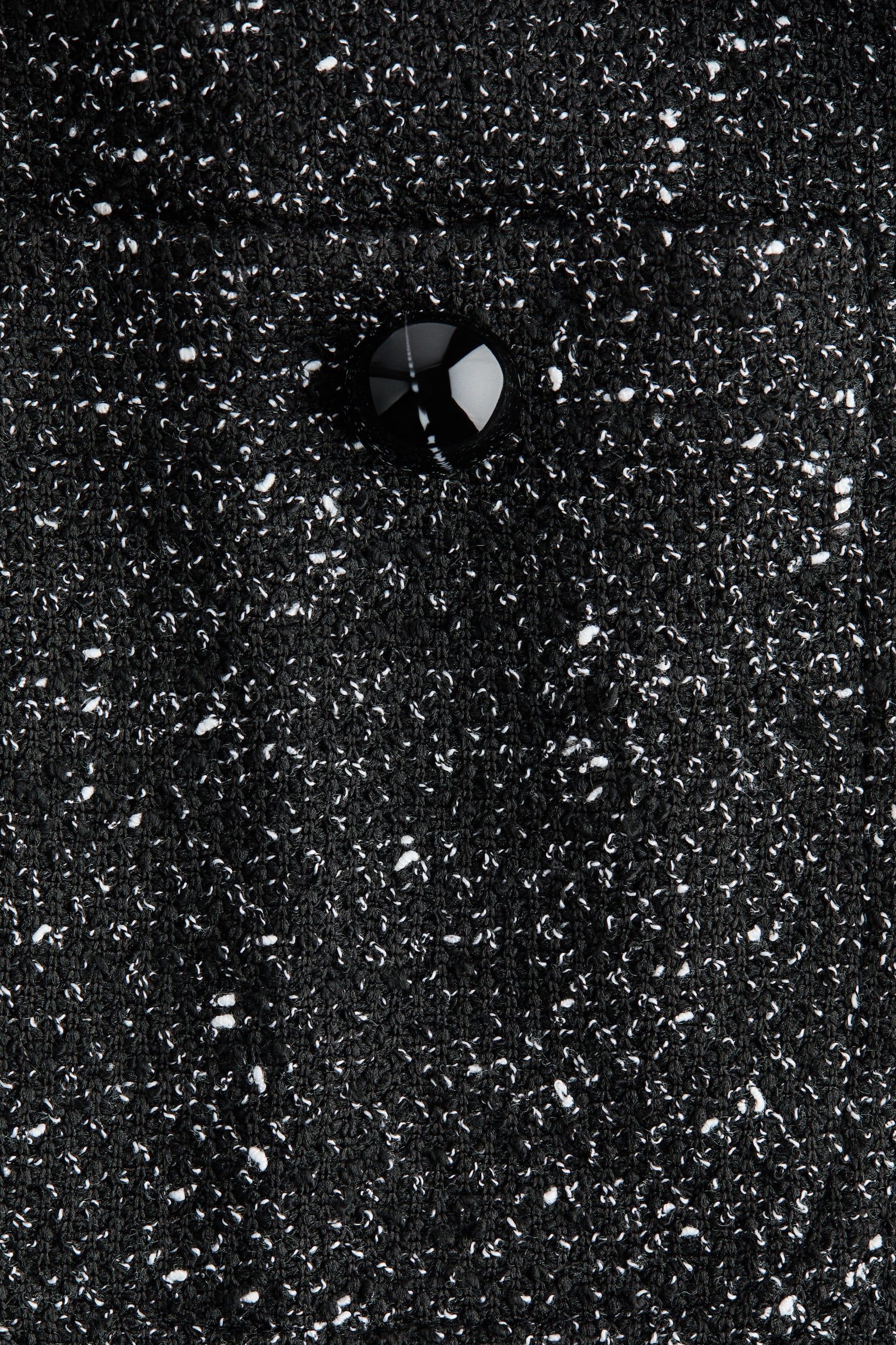 מכנסיים בגזרה ישרה - שחור מלאנז'/חום כהה - 2