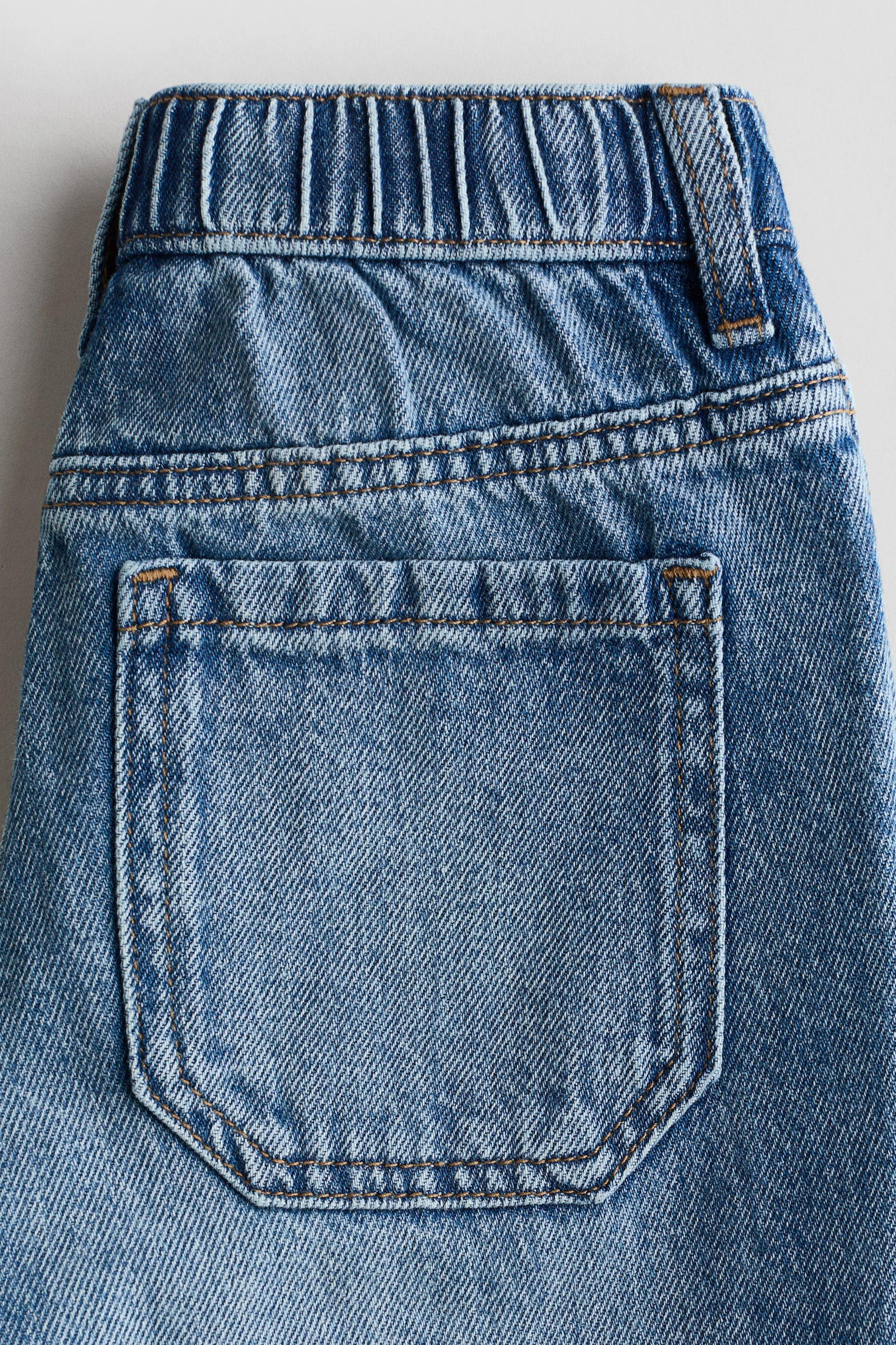 Loose Fit Tapered Leg Jeans - Niebieski denim - 6