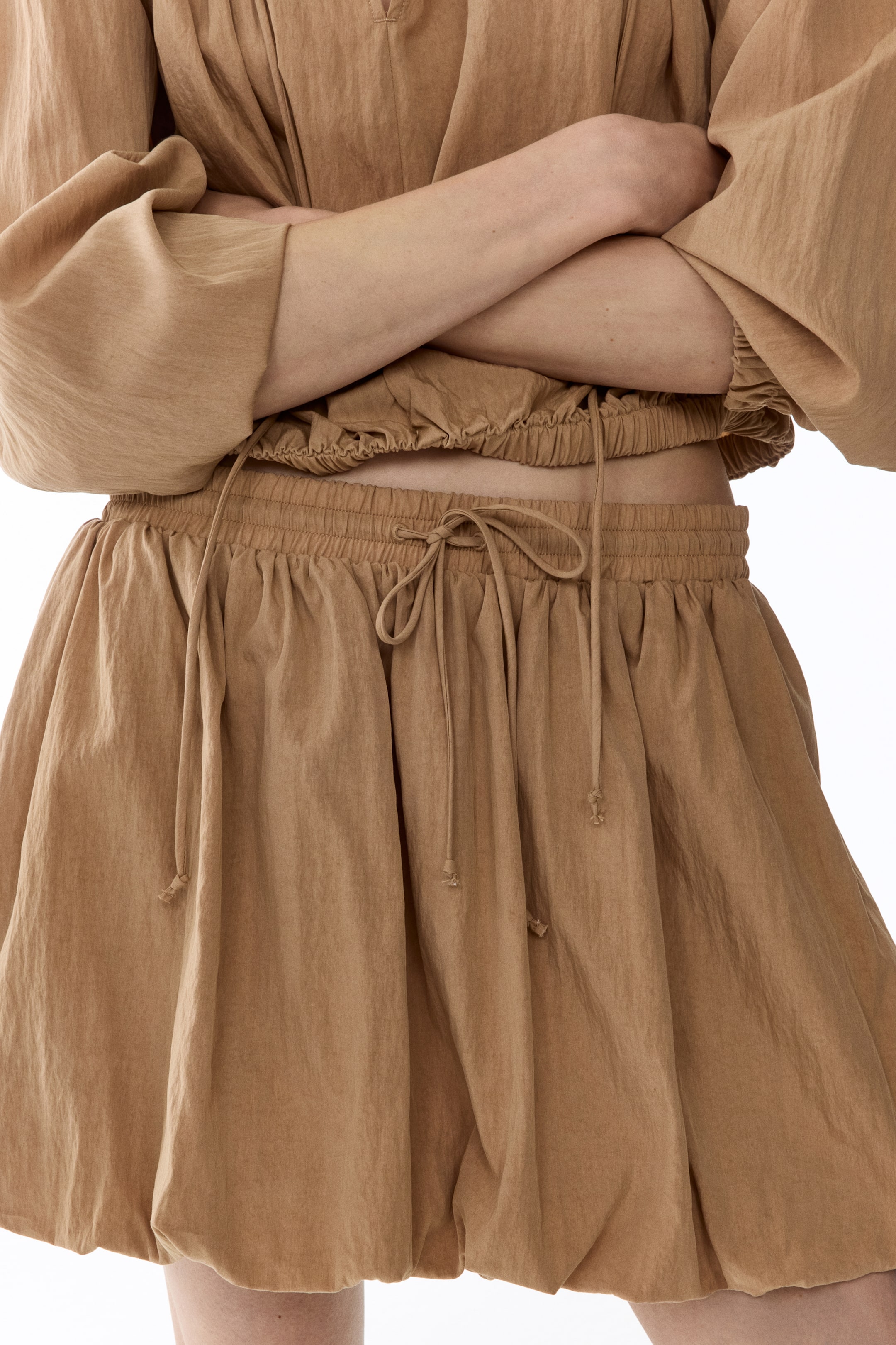 Bubble-Hem Skirt