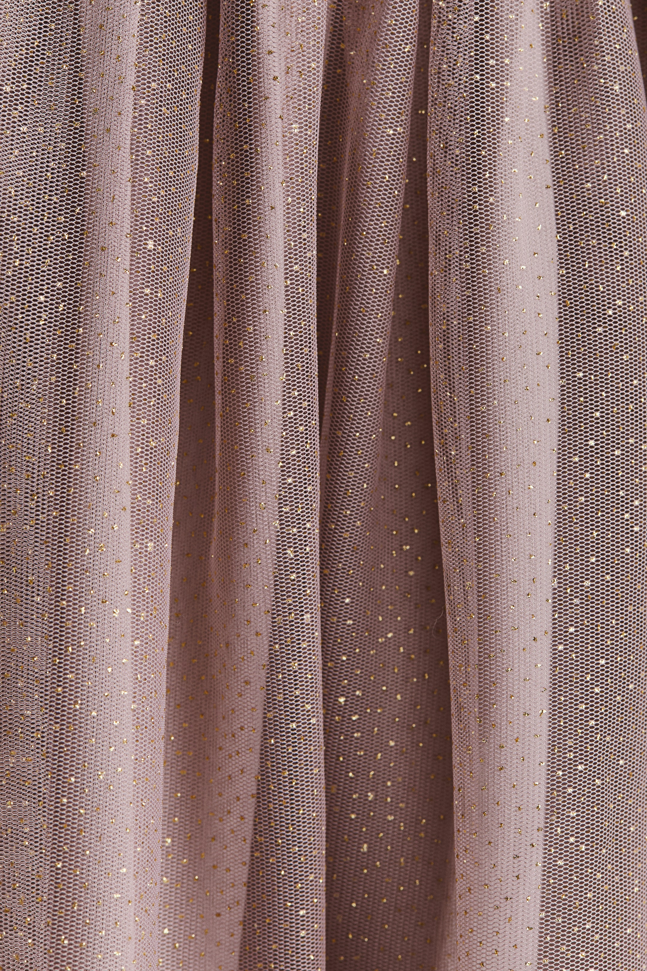 Long-Sleeved Dress with Tulle Skirt