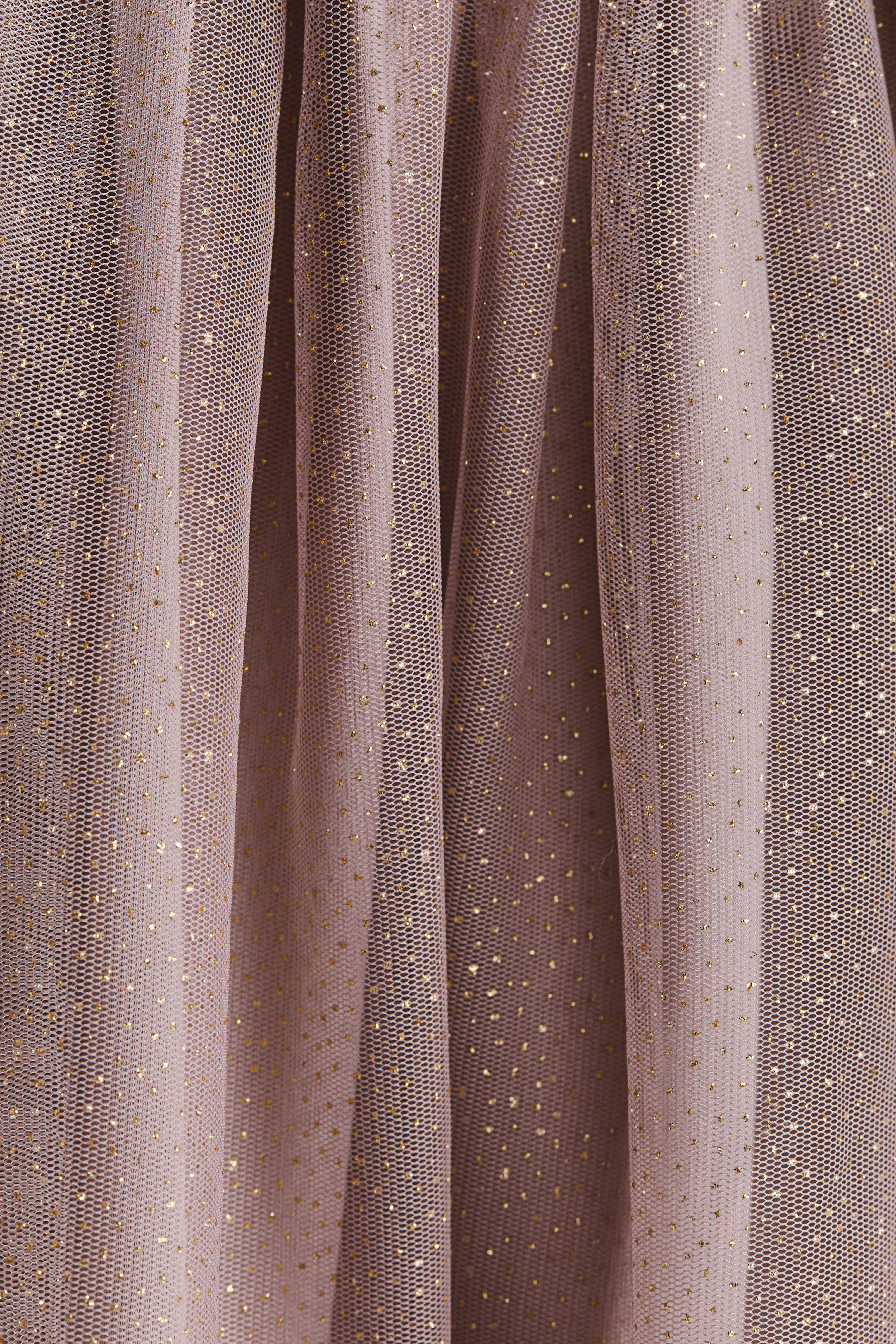 Long-Sleeved Dress with Tulle Skirt