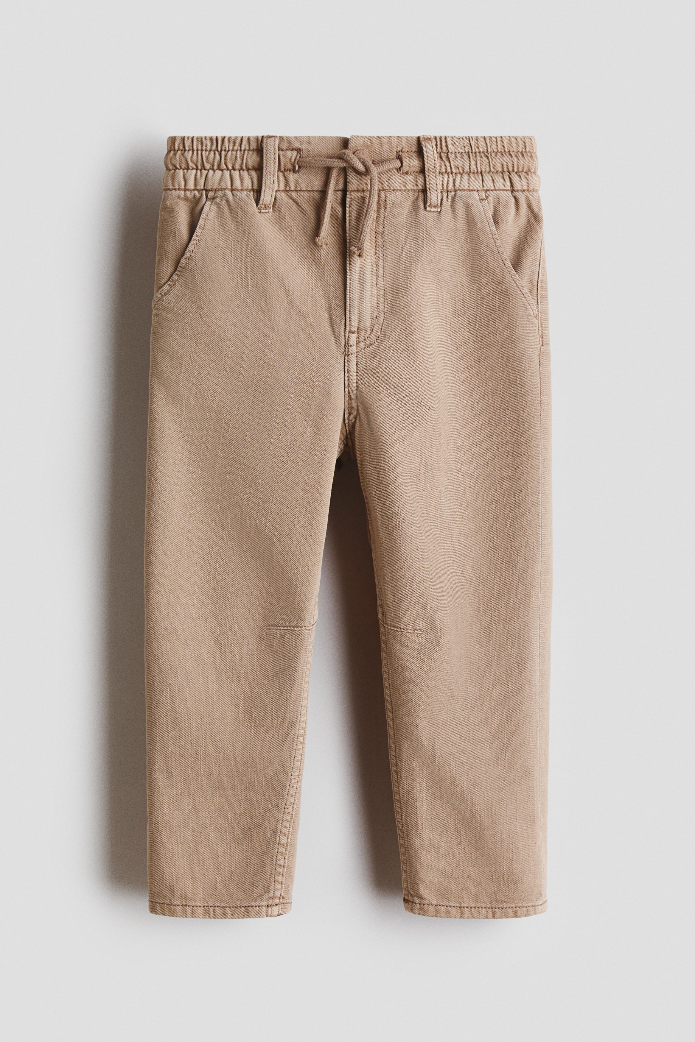 Pantalon en twill de coton délavé - Beige/Gris