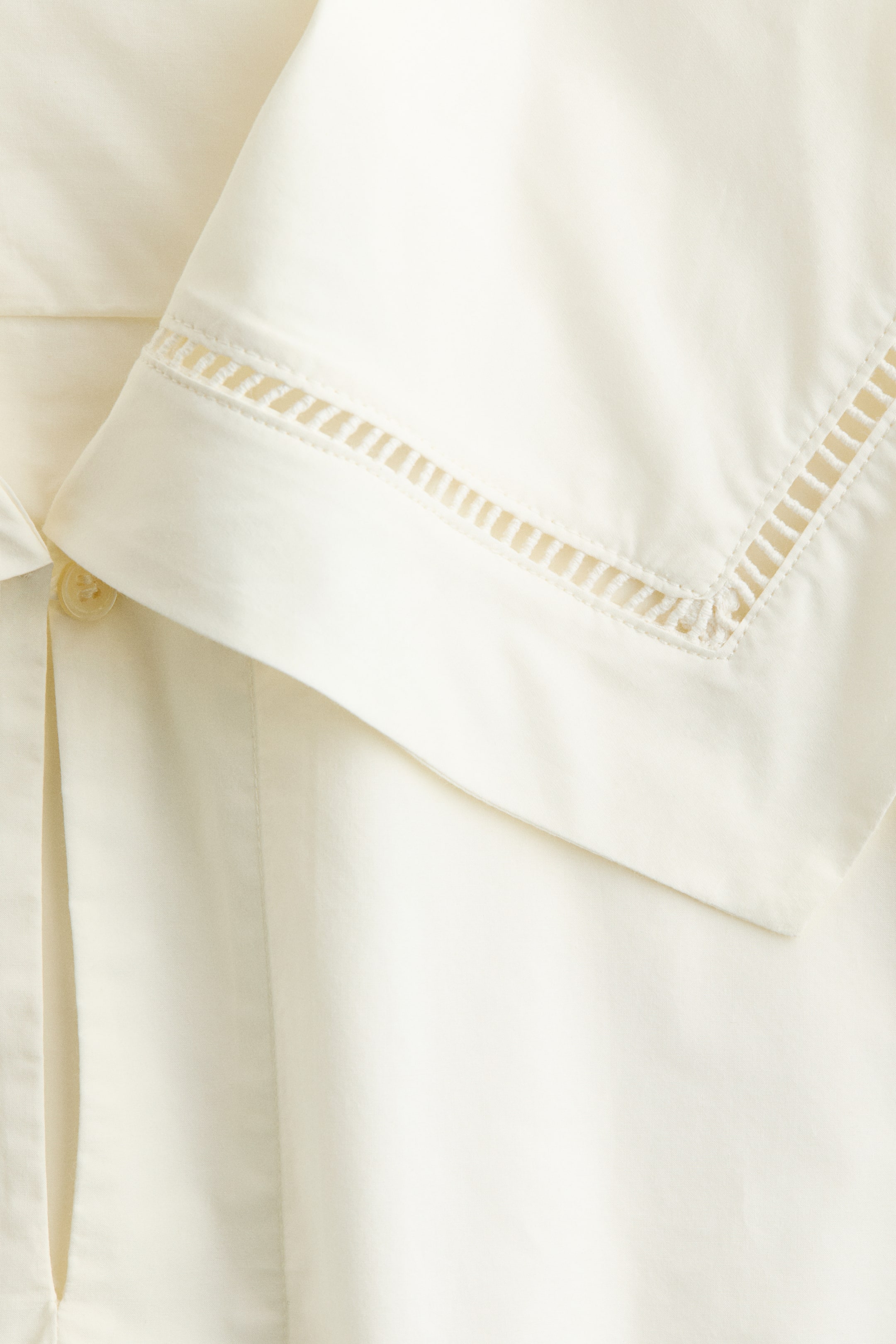 Poplin Blouse with Sailor Collar