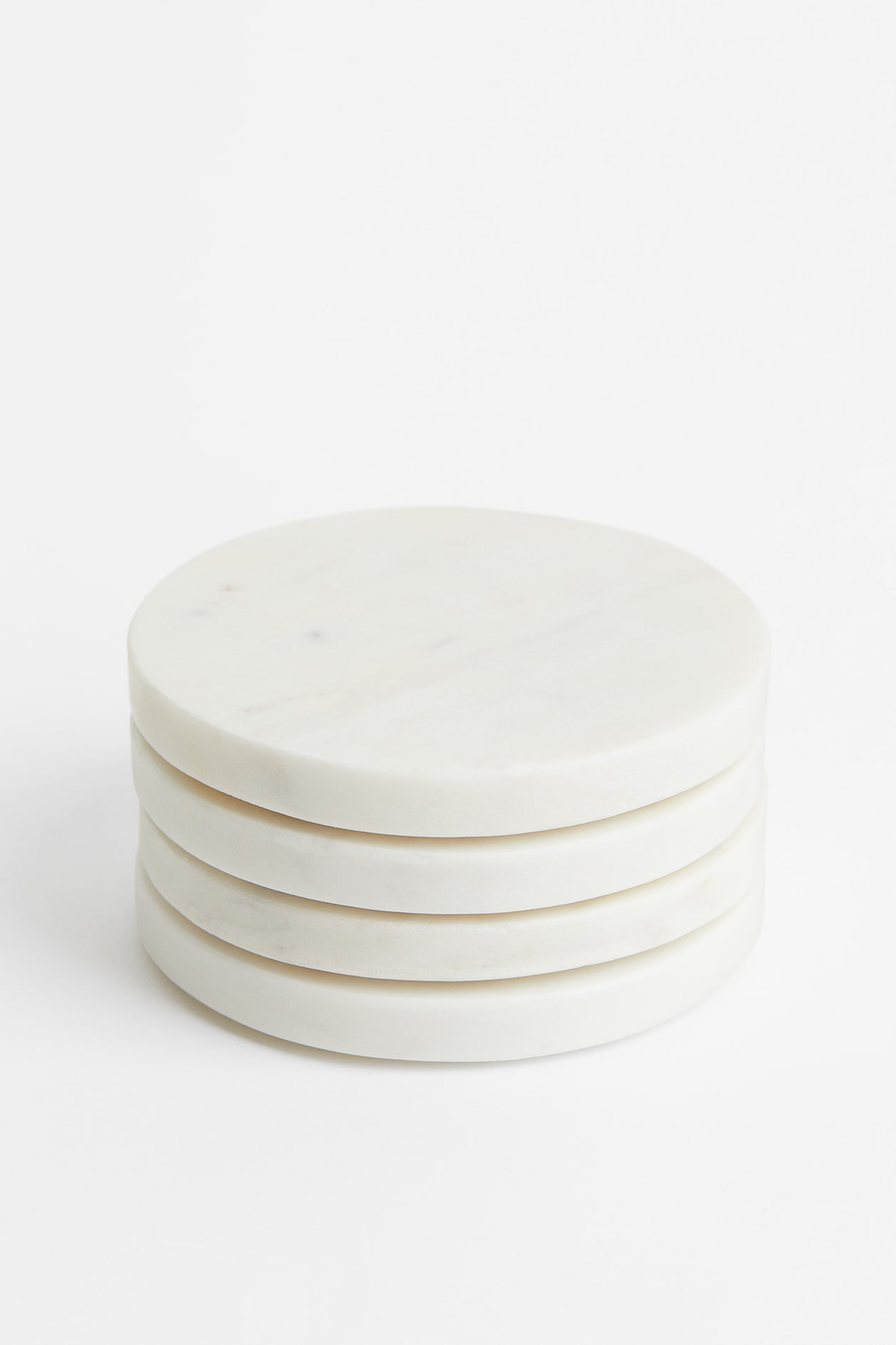 4-pack marble coasters - White/Marble - Home All | H&M GB