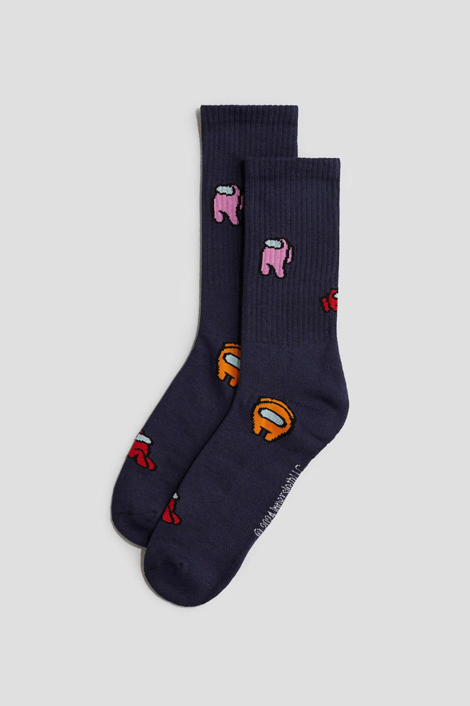 5-pack intarsia motif socks - Navy blue/Among Us - 3