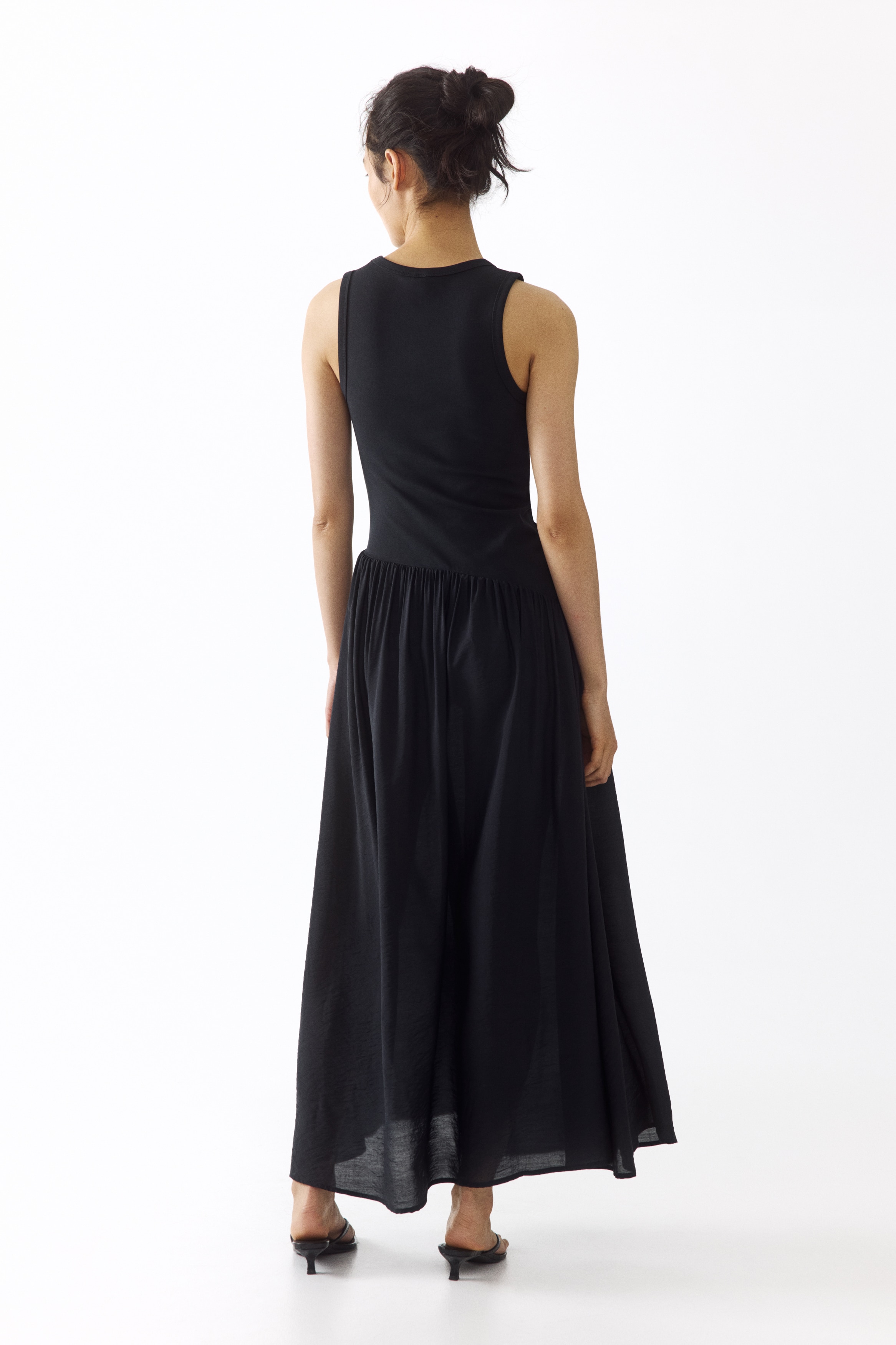 black midi dress h&m Trina Turk Women's Masquerade 3 Cape Dress in Black size XS main image 1