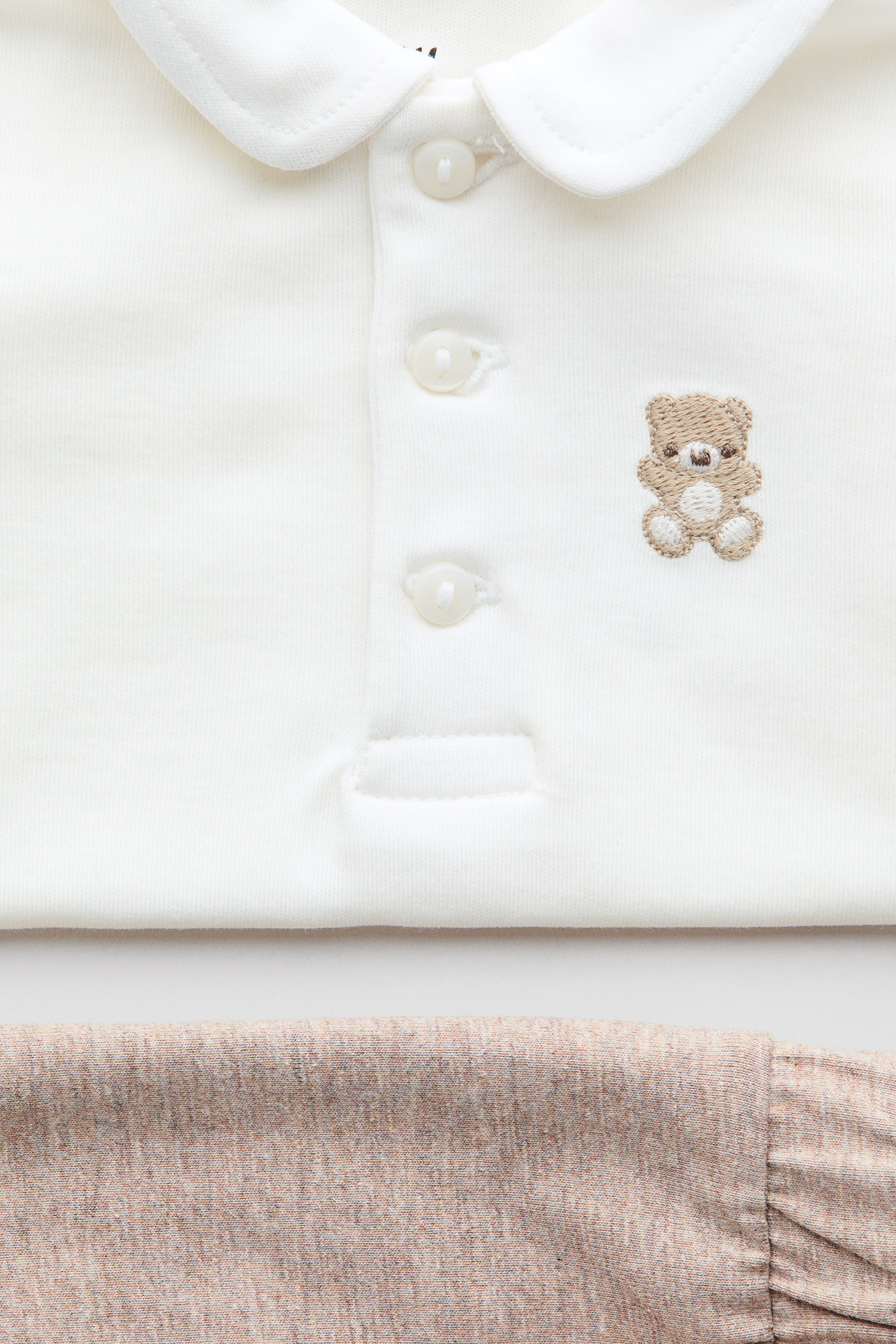 Ensemble 2 pièces avec motif brodé