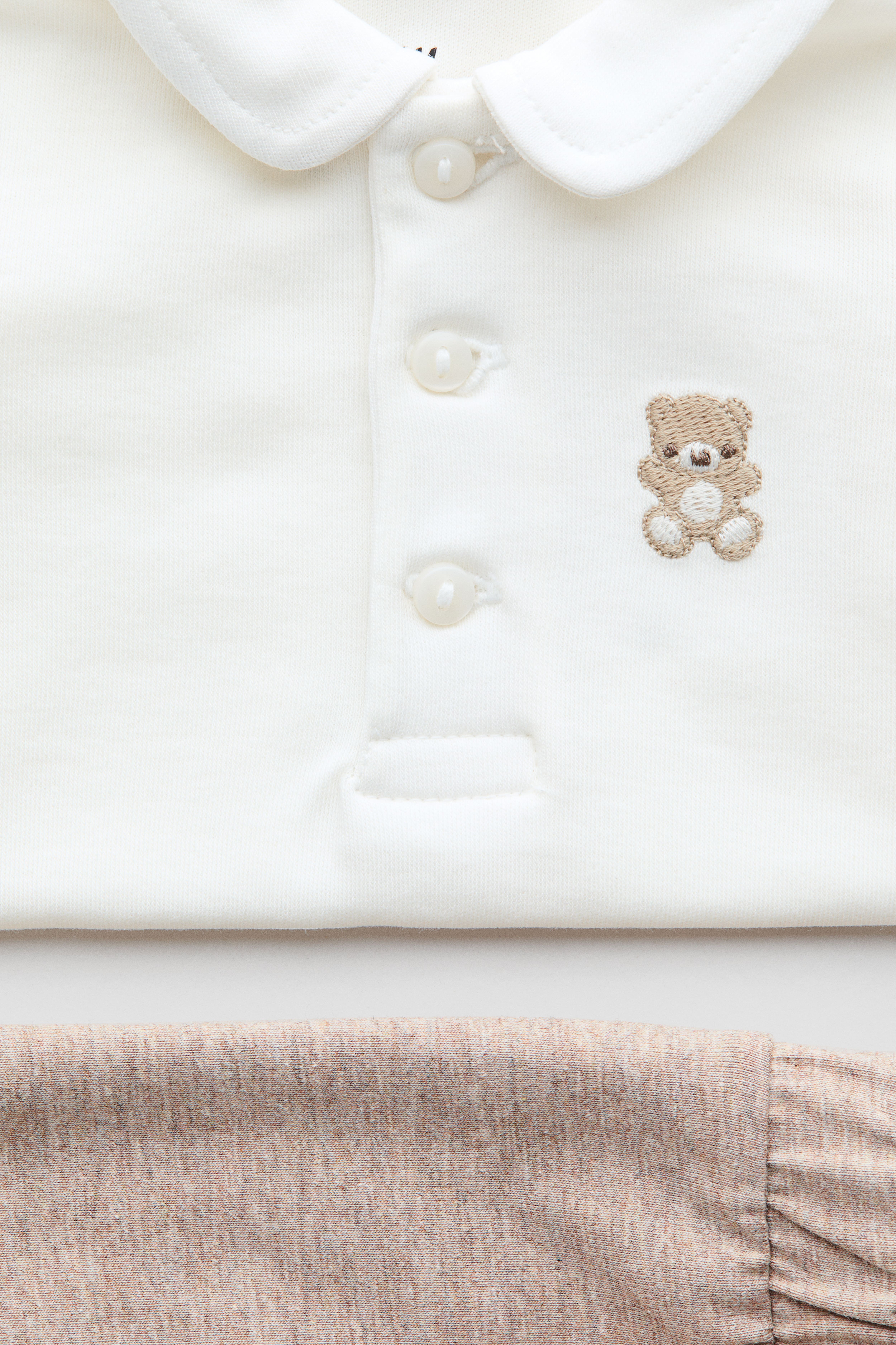 2-Piece Embroidered-Motif Set
