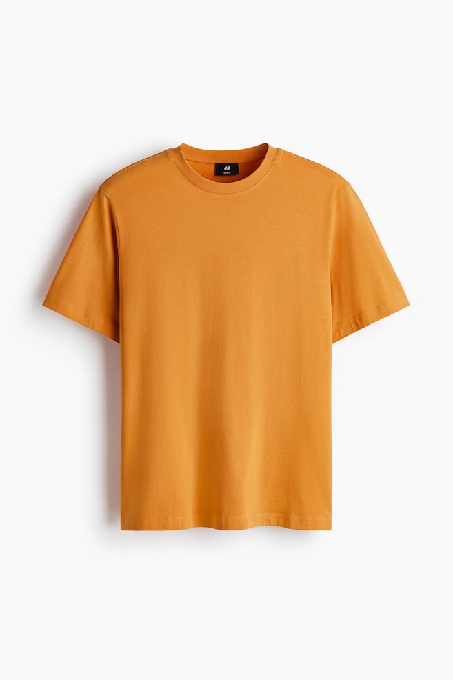 Regular Fit T-shirt - Orange/Black/White/Dark gray/Brown/Gray melange/Dark teal/Navy blue/Dark khaki green/Lilac/Beige/Khaki green/Teal - 1