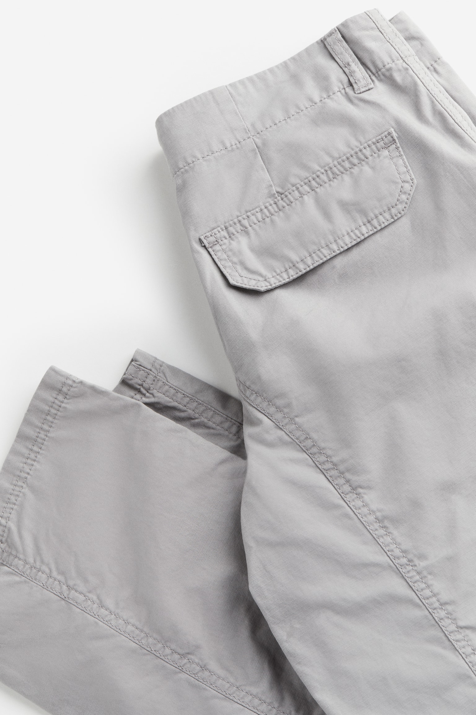 Low Waist Cargo Pants - Light grey/Dark greige/Black - 2