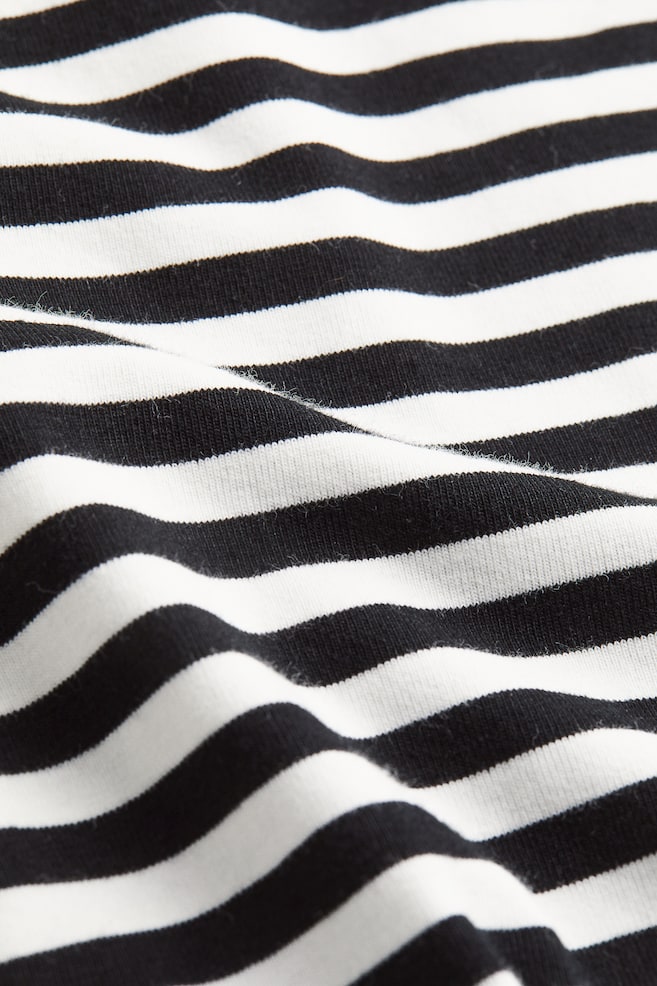 MAMA Cotton tube dress - White/Black striped - 2