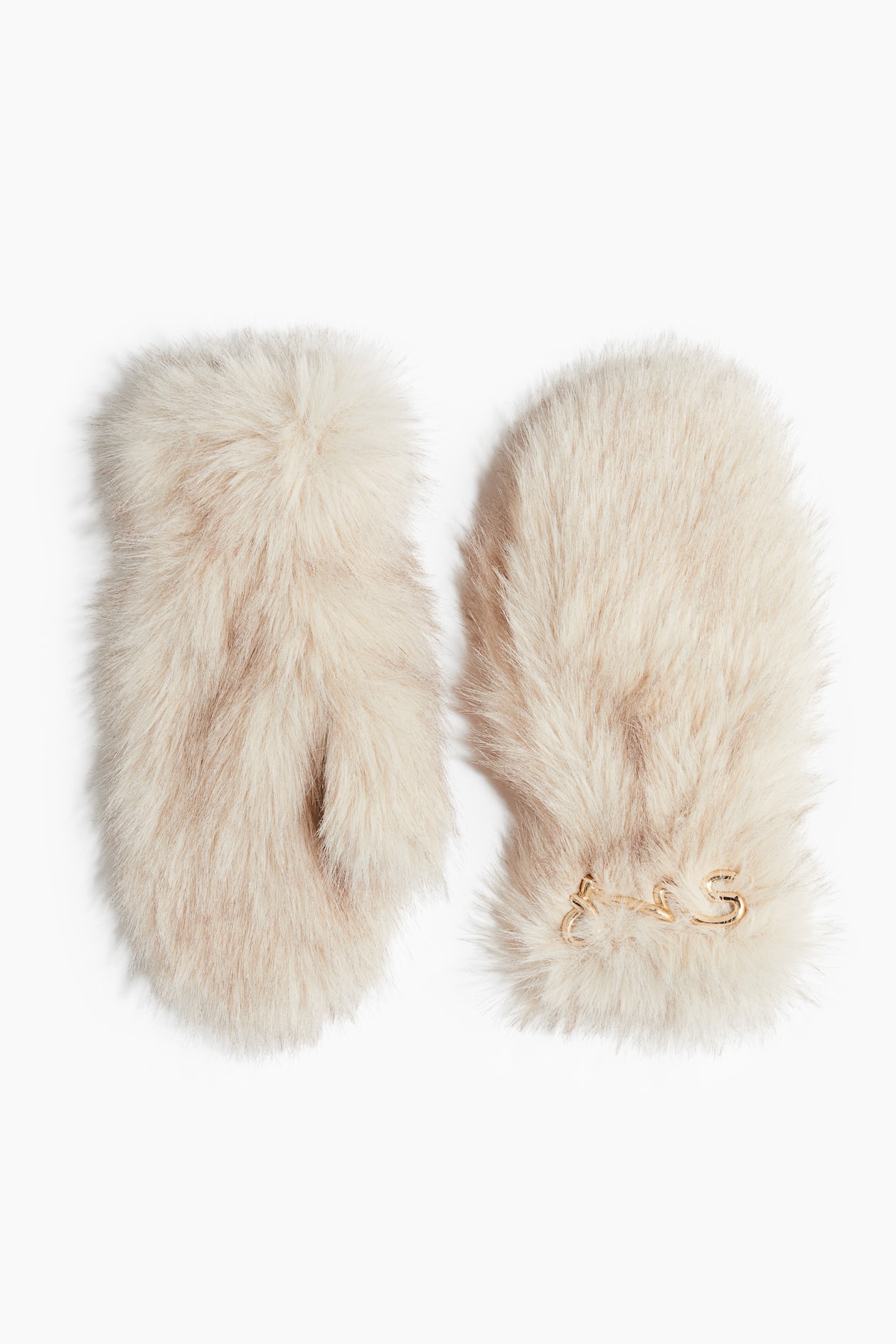 Mittens Light Women's Light beige Fluffy mittens | H&M GB