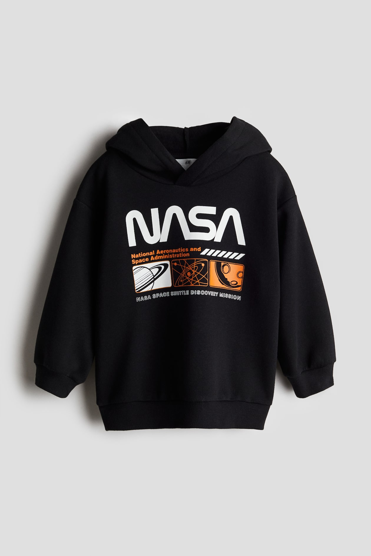 Hoodie mit Print Schwarz/NASA Kids H&M DE