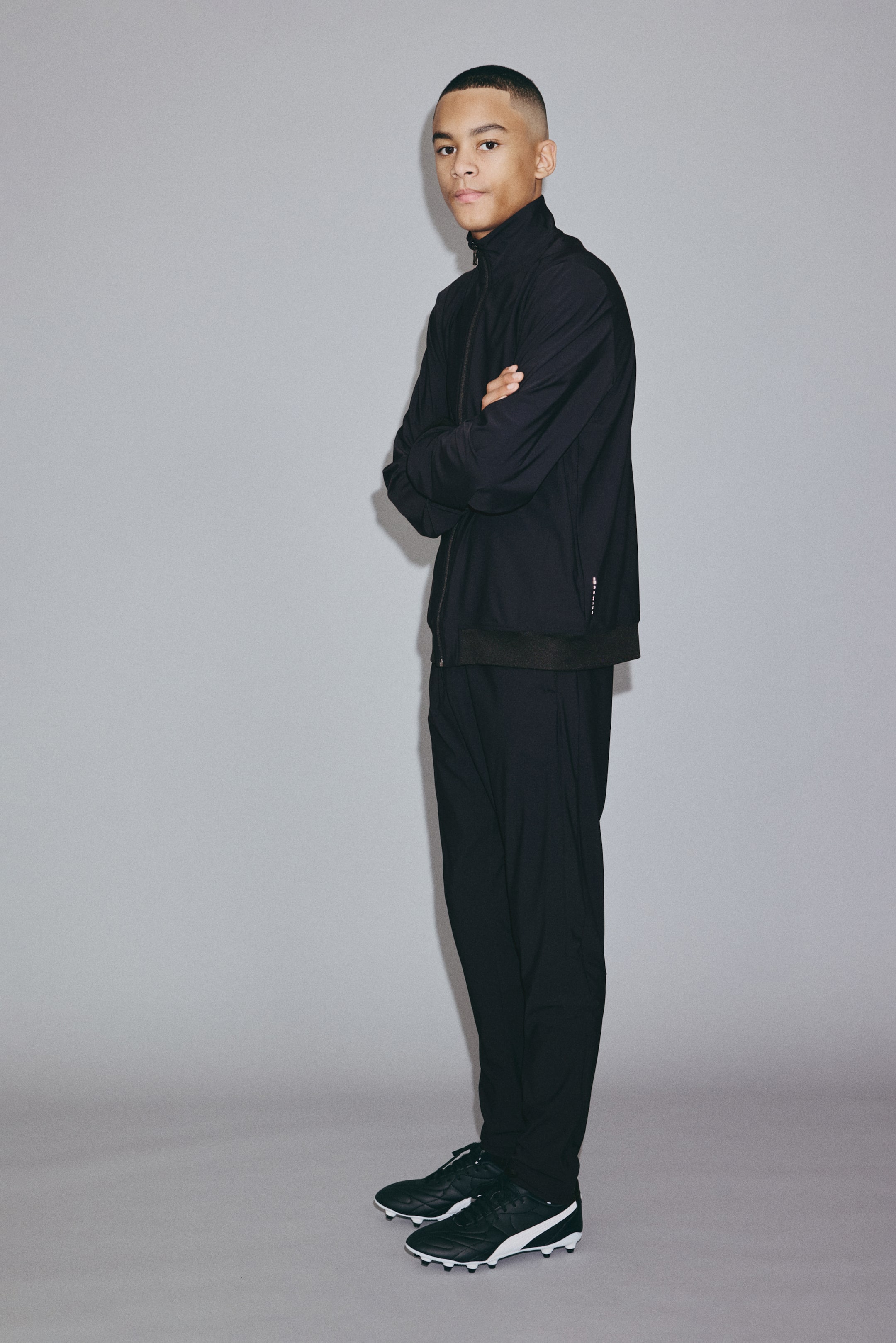 Ampliar la imagen: Football trousers with DryMove™ - Negro - Kids | H&M MX 3