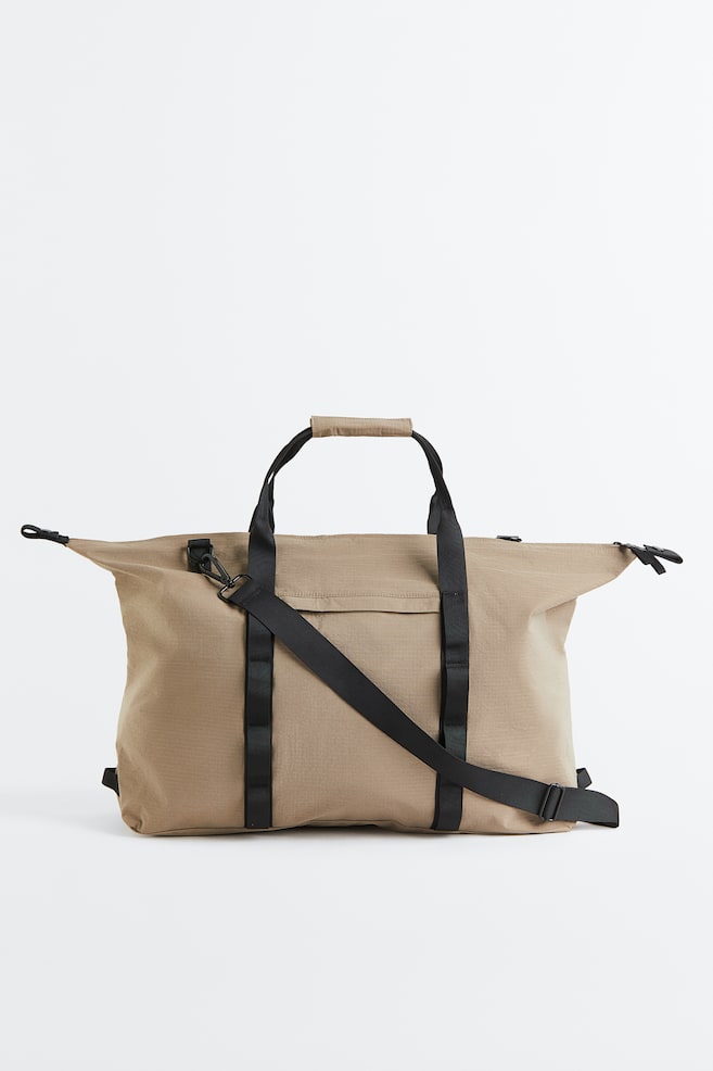 Water-repellent sports bag - Beige/Black - 1