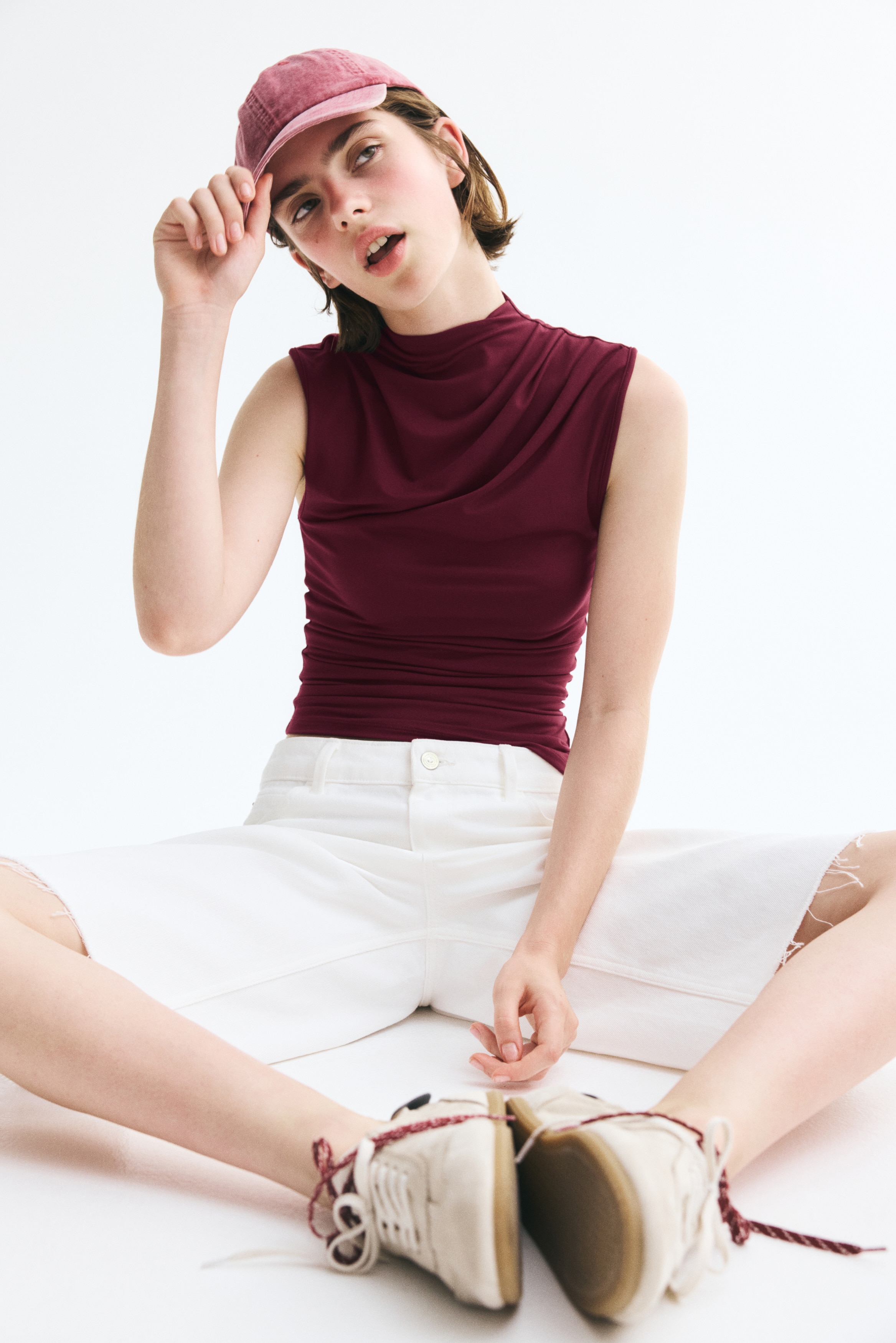 Draped asymmetric topModel