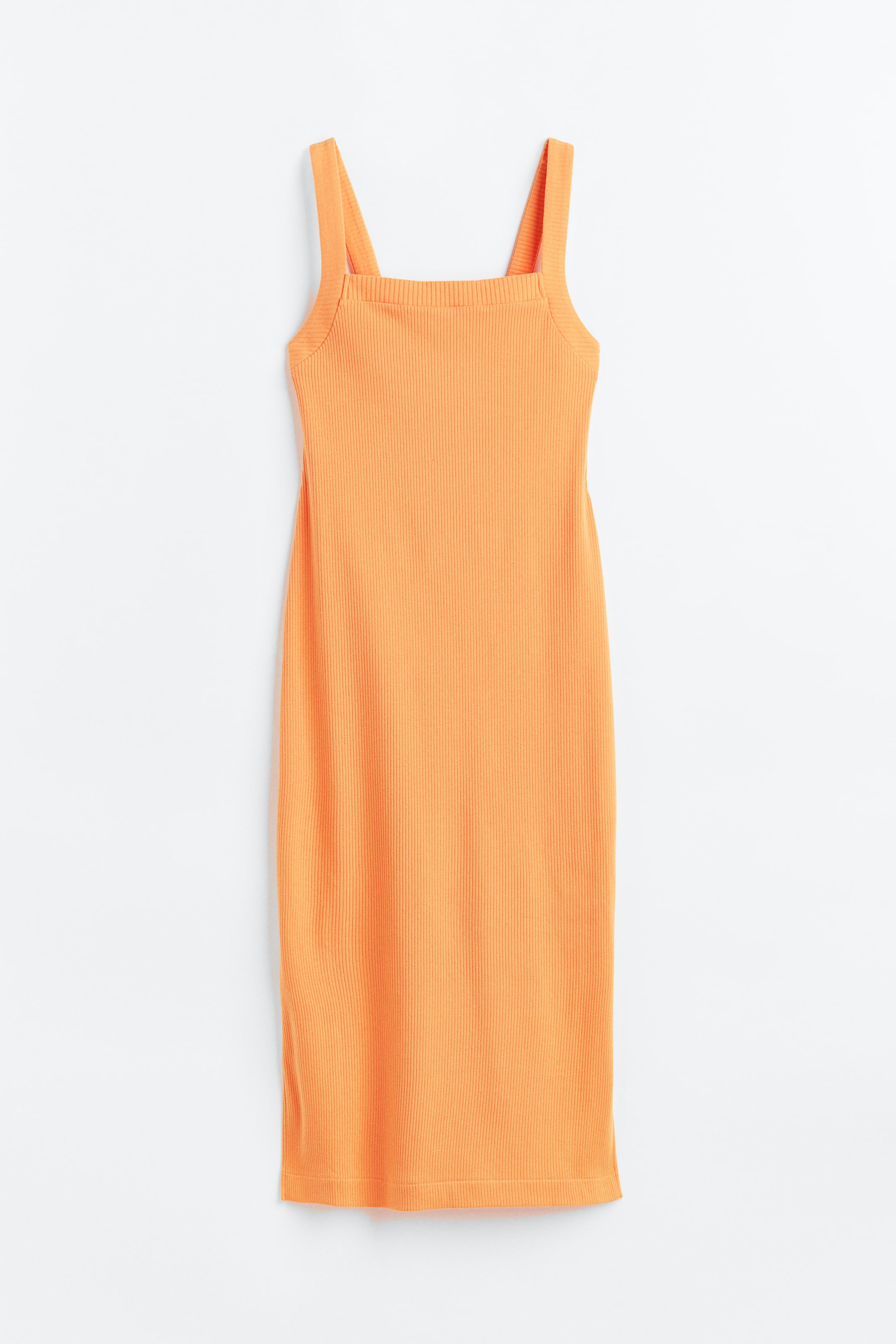 View larger image: Rib-knit dress - Orange - Ladies | H&M HK 1