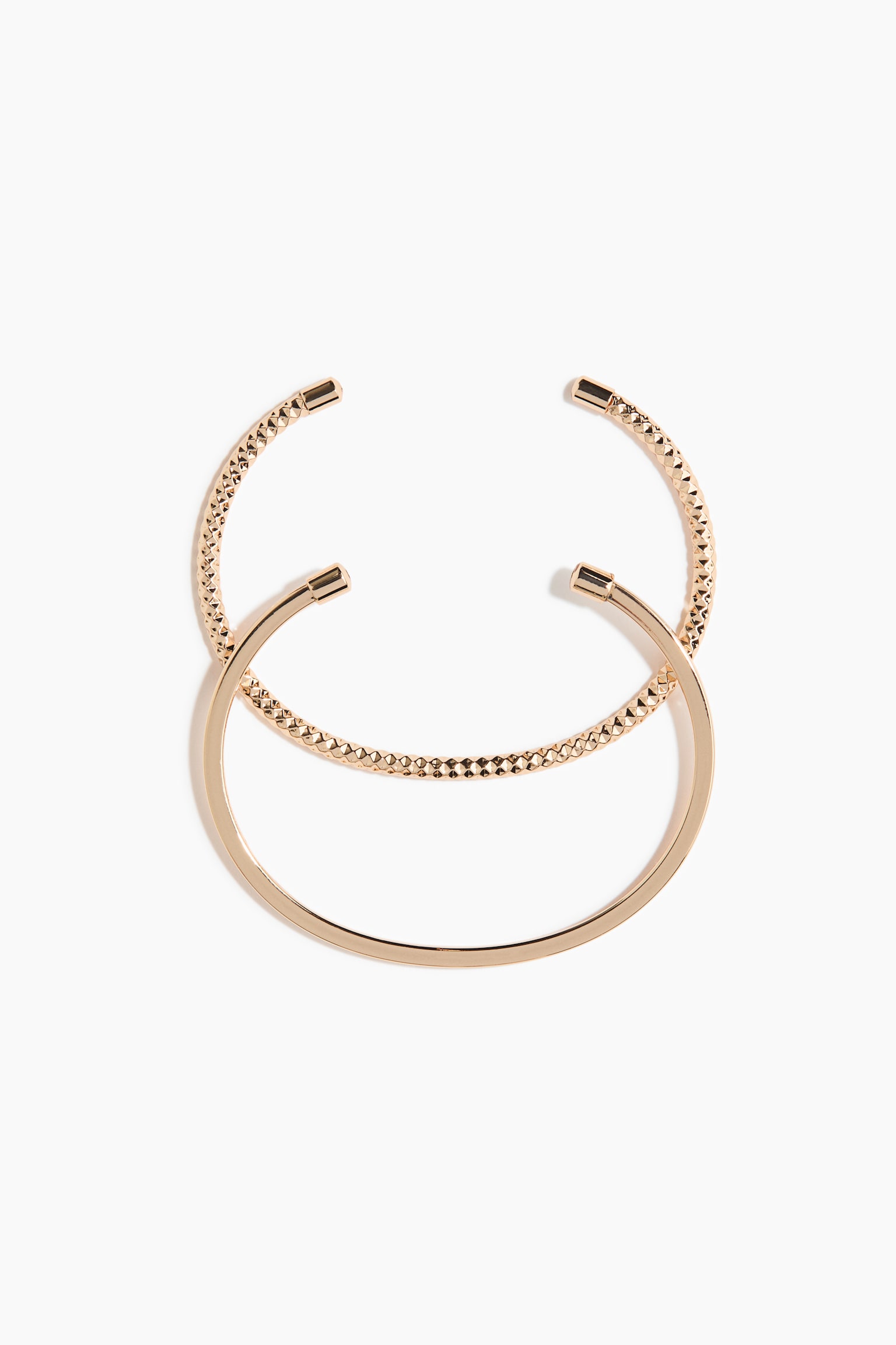 2-pack cuff bracelets - Dorado