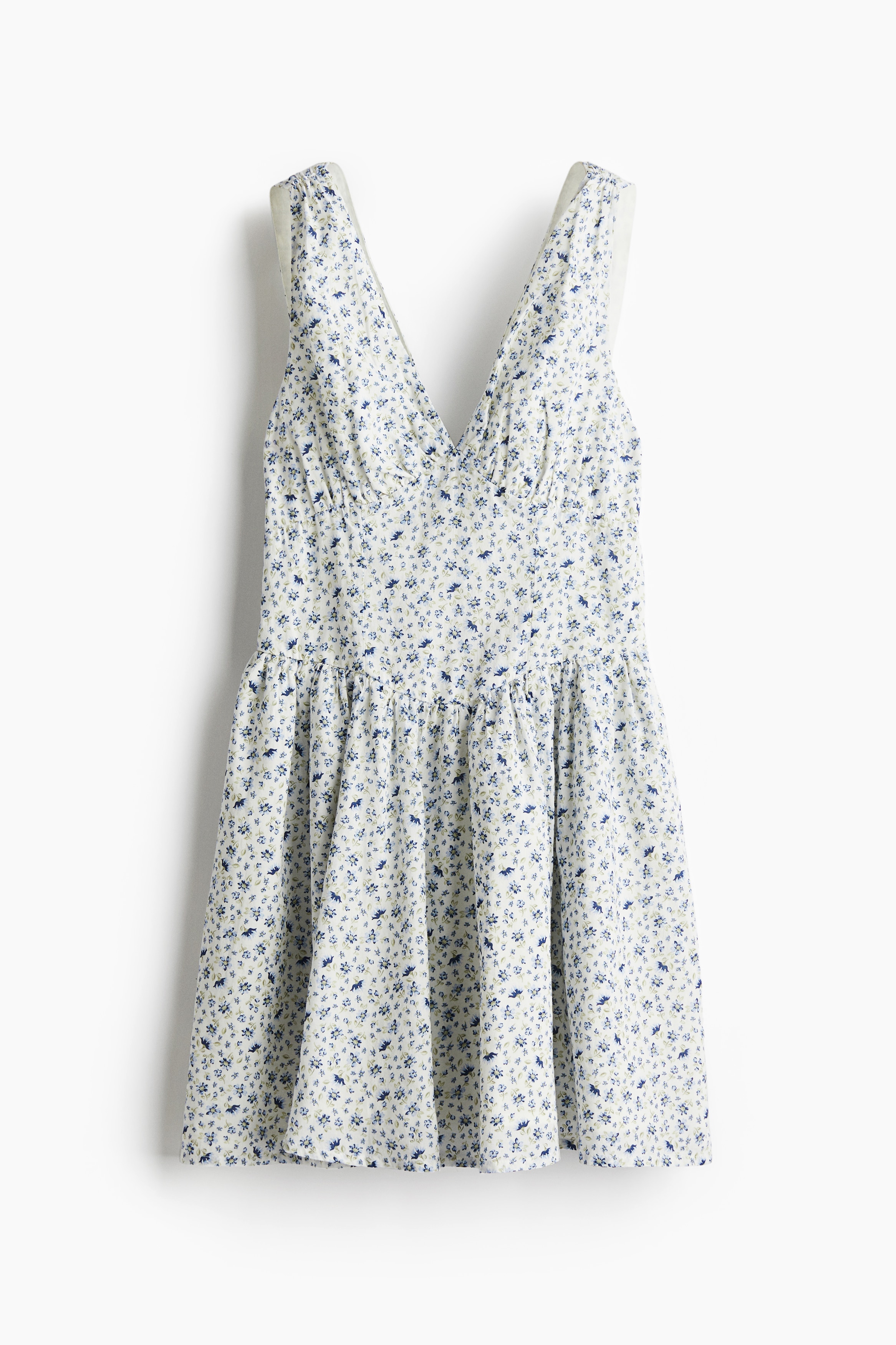 Cotton Dress with Flared Skirt from H&M - $14.99