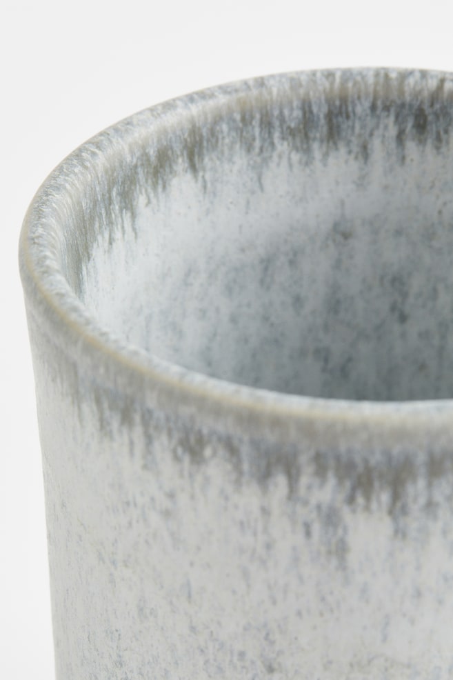 Large stoneware cup - Light grey/Brown - 3