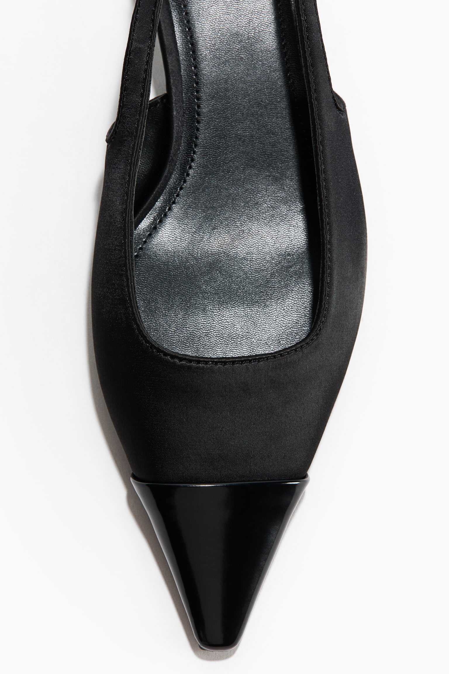 H&M Block-Heeled Slingbacks, цвет: Чёрный — фото 5