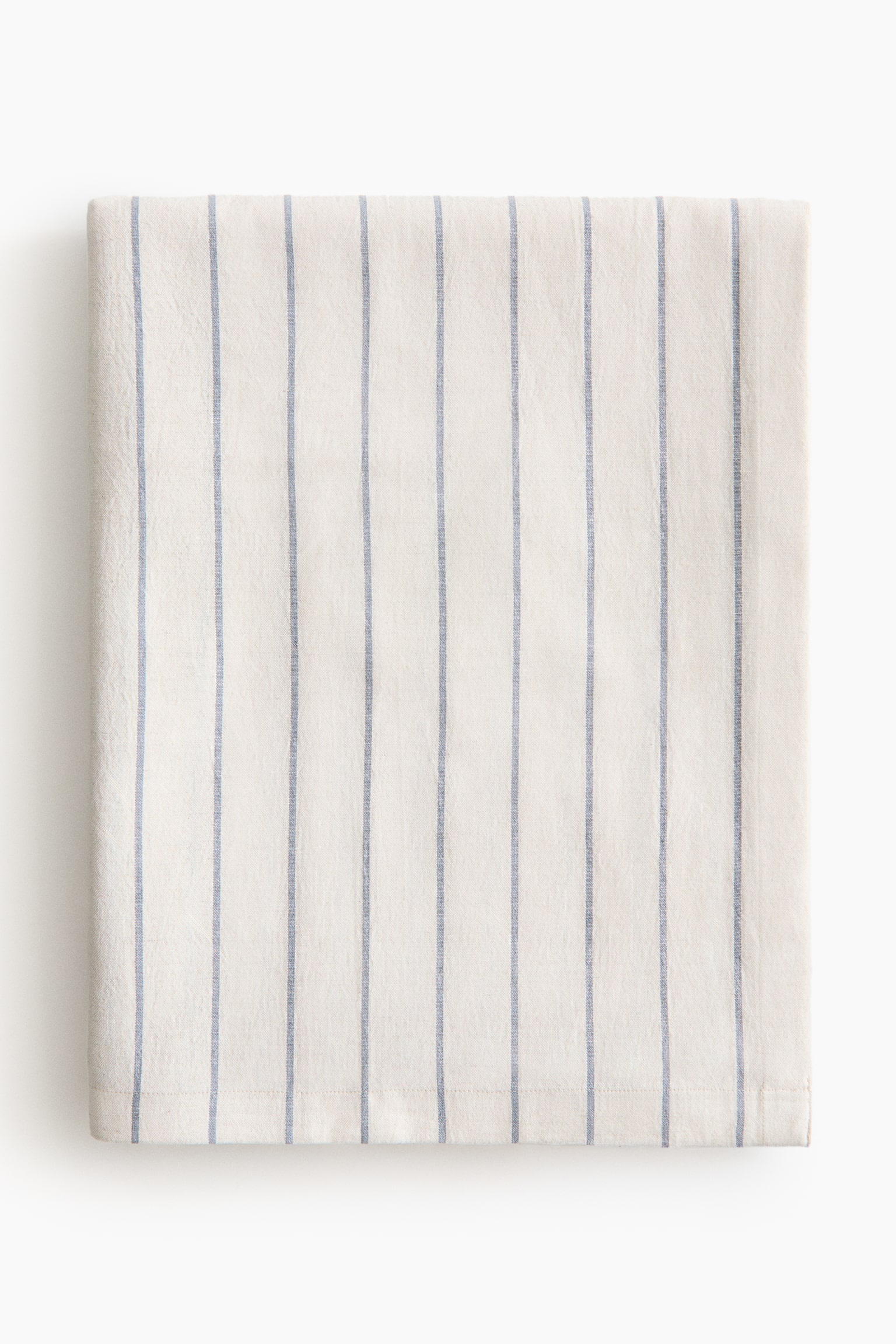 Patterned linen-blend tablecloth - Cream/Dusty blue striped/Dusty blue/Checked/Cream/Brown striped/Mole/Checked/White/Beige striped/White/Checked