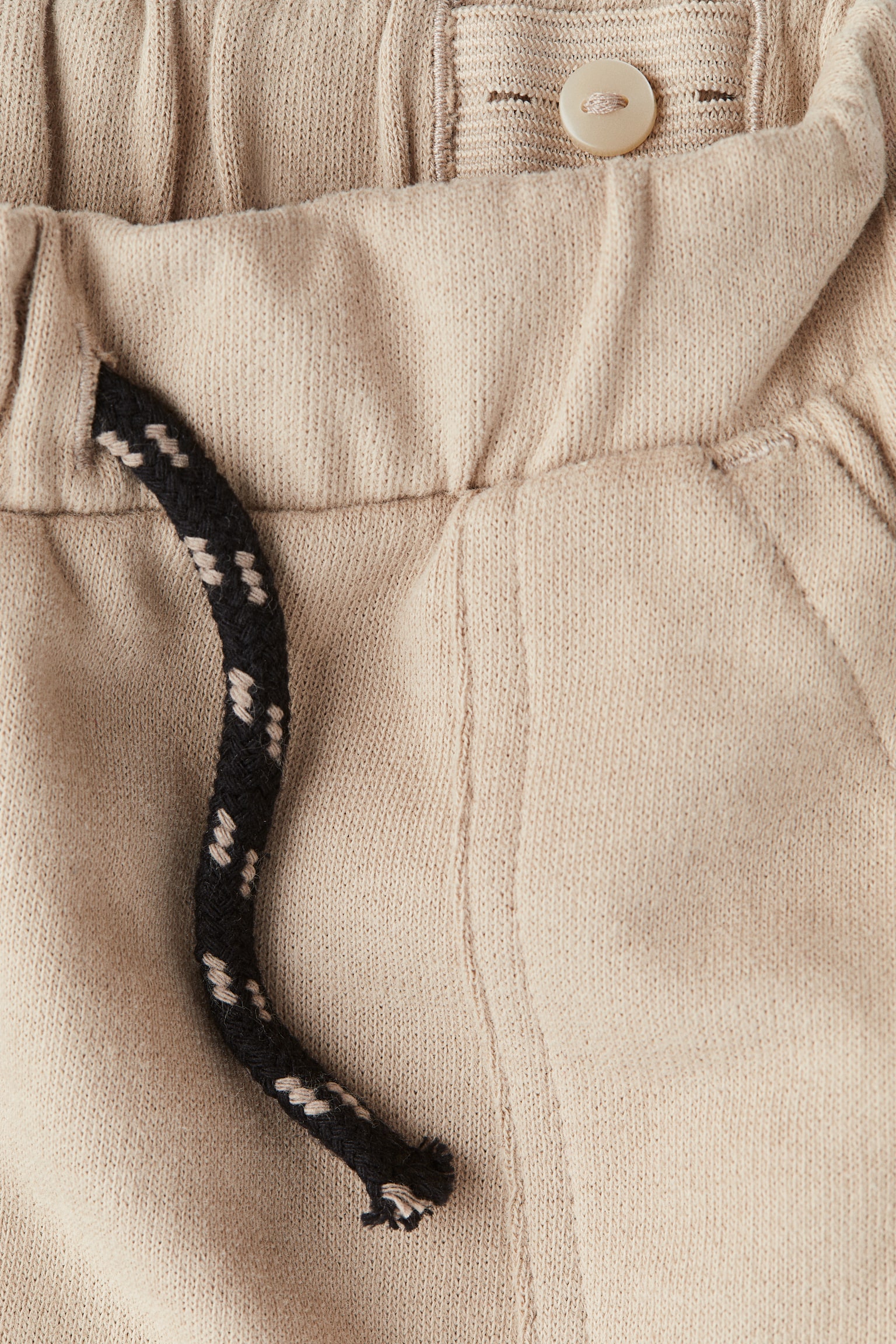 Детские брюки H&M Sweatpants, цвет: Бежевый — фото 2