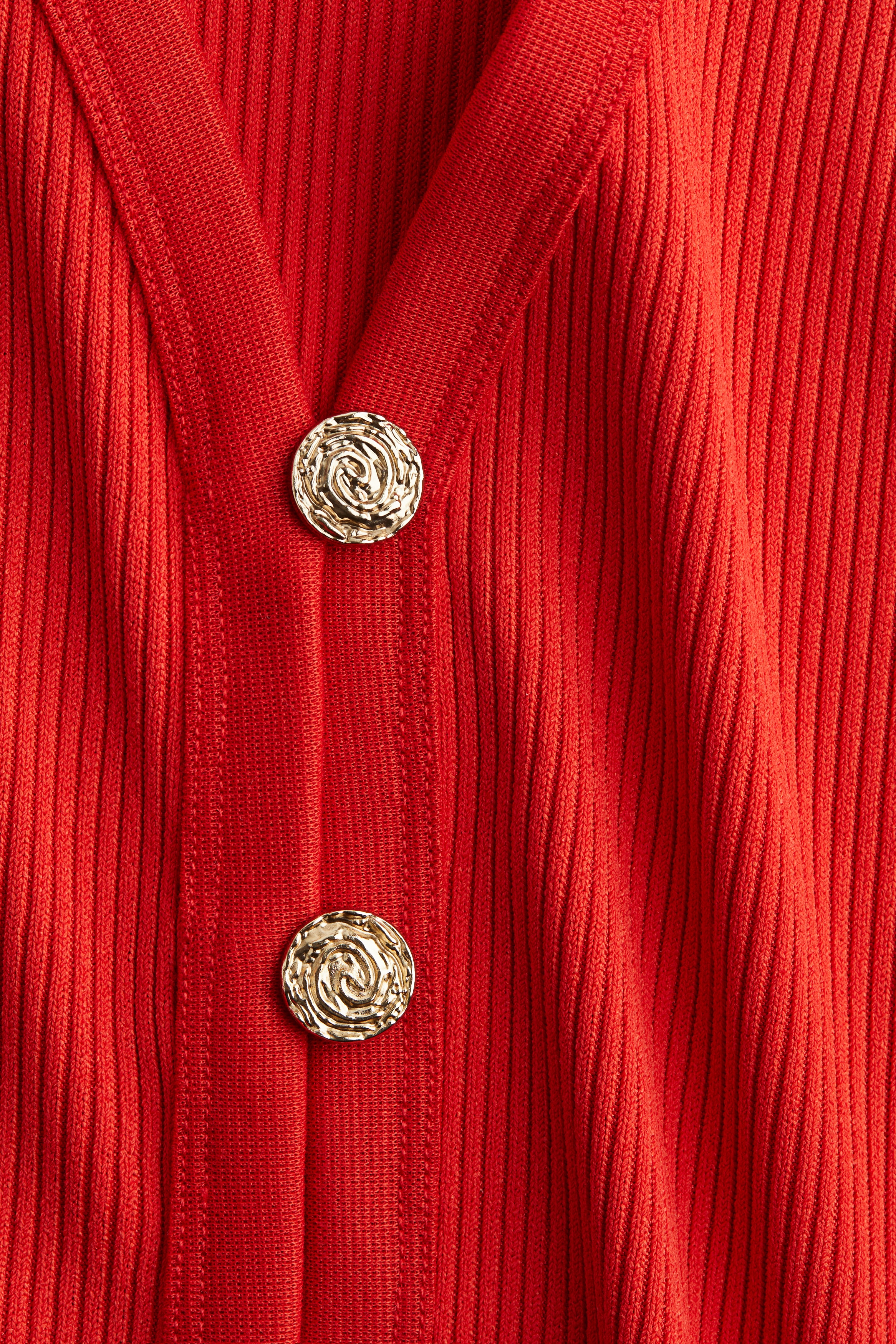 Rib-knit waistcoat