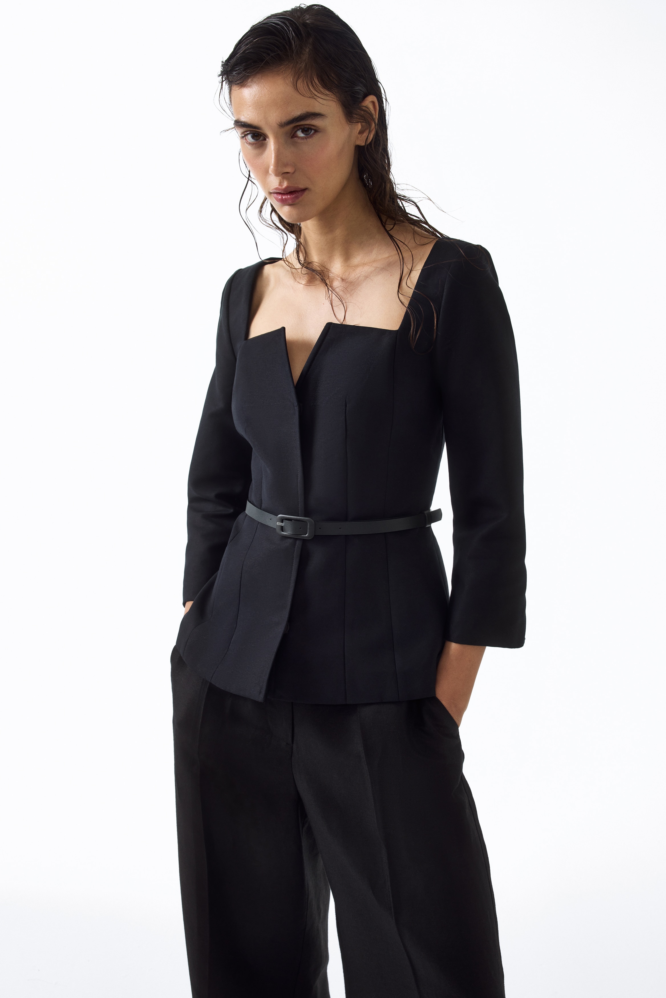 Square-Neck Cotton Jacket from H&M - $74.99