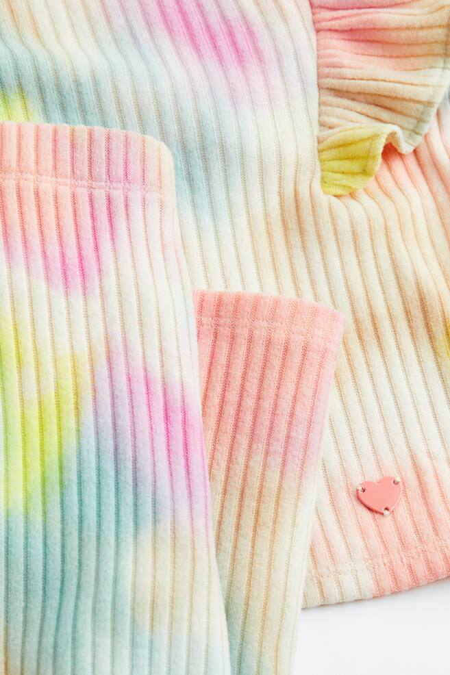 2-piece set - Natural white/Tie-dye/Pink - 4