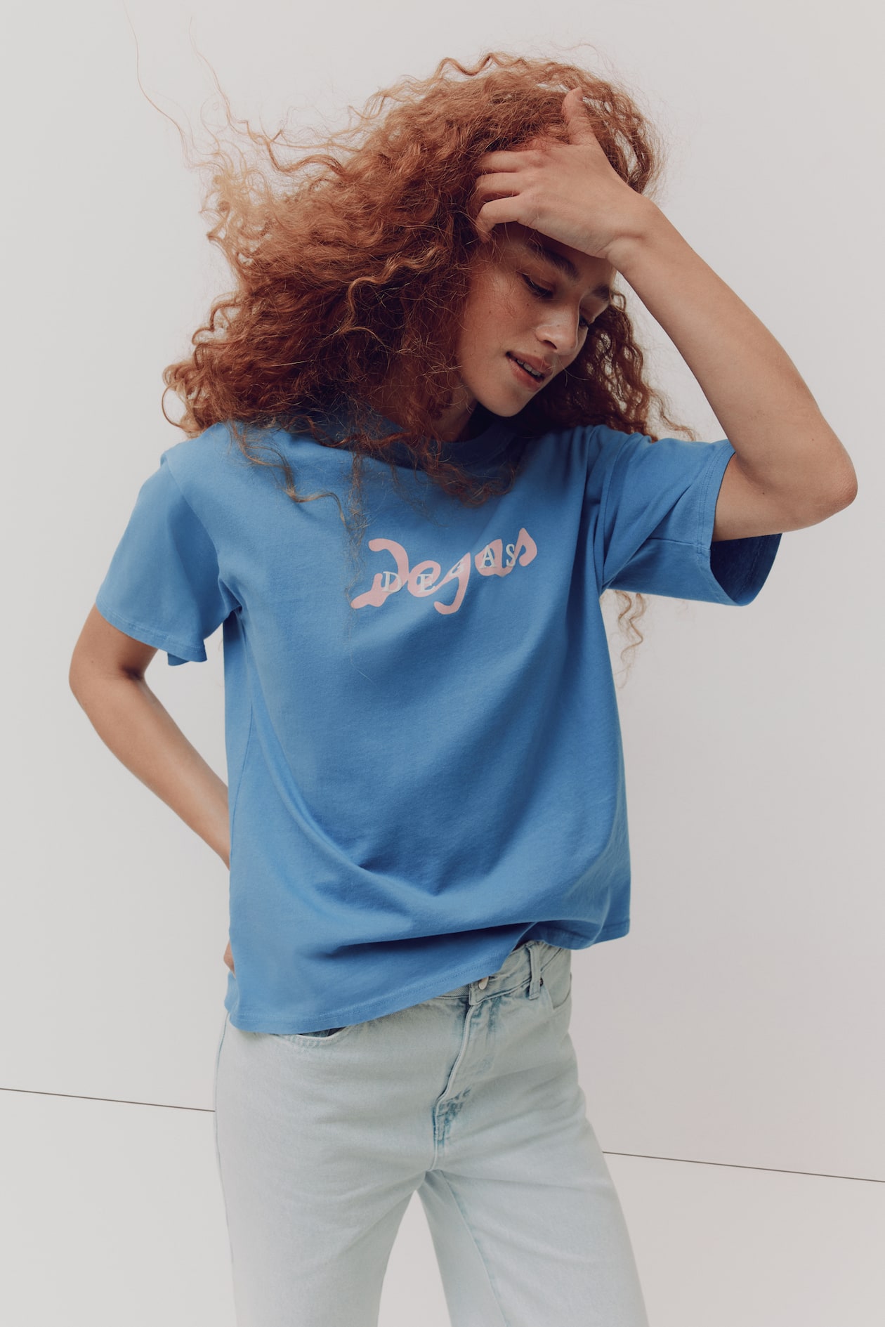 Oversized T-Shirt with Printed Motif