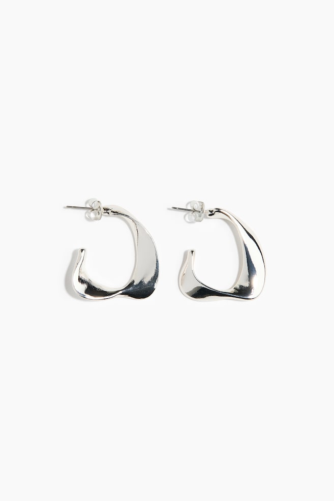 Hoop Earrings - Silver-colored/Gold-colored - 1