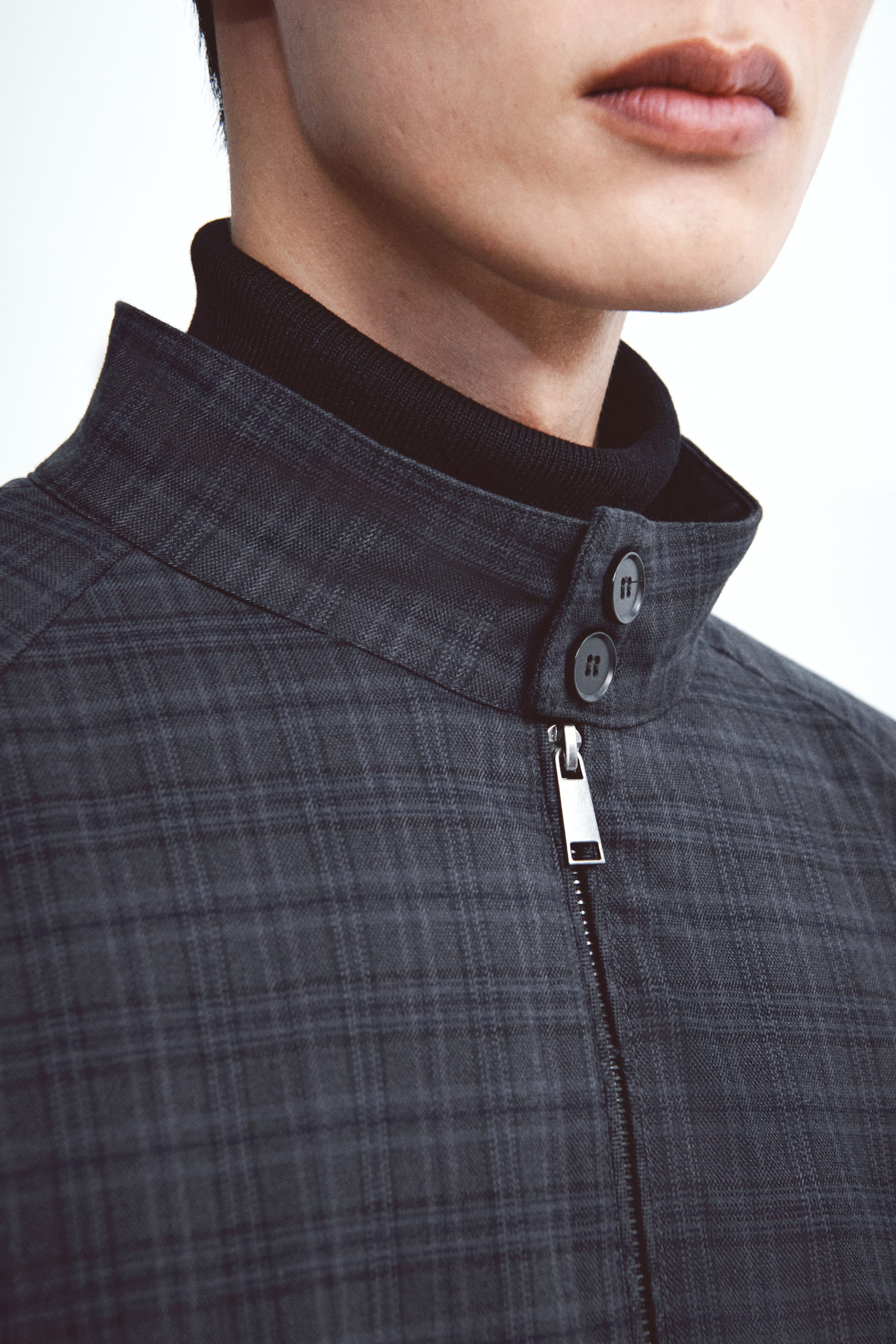 이미지 확대 보기: 재킷 - 다크 그레이/체크 - Men | H&M KR 4