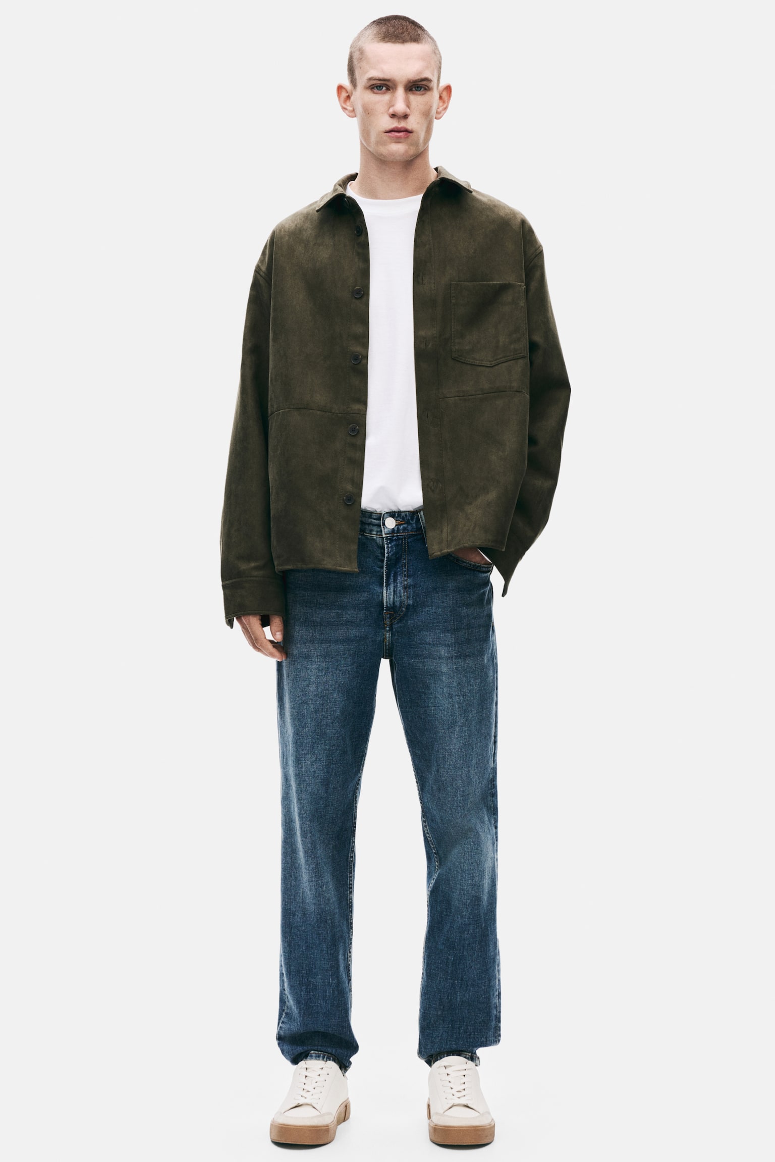 Tapered Regular Jeans - Blu denim/Blu denim scuro - 2