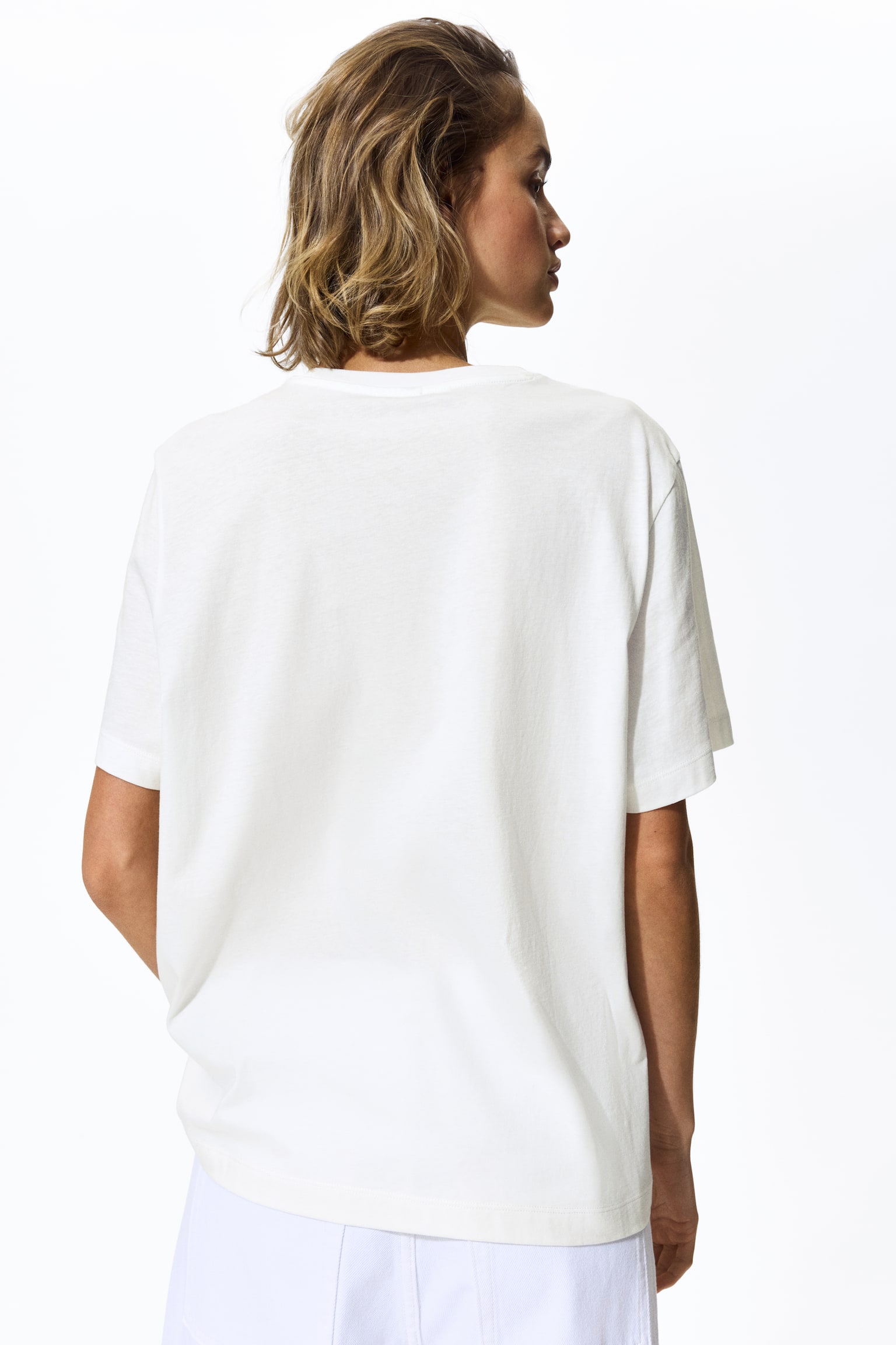 Printed T-shirt - White/Arancia Rossa/Dark brown/Simplicité/White/Beauté - 3