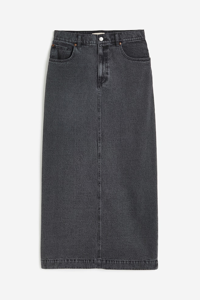 Long denim skirt - Dark grey/Dark denim blue - 2