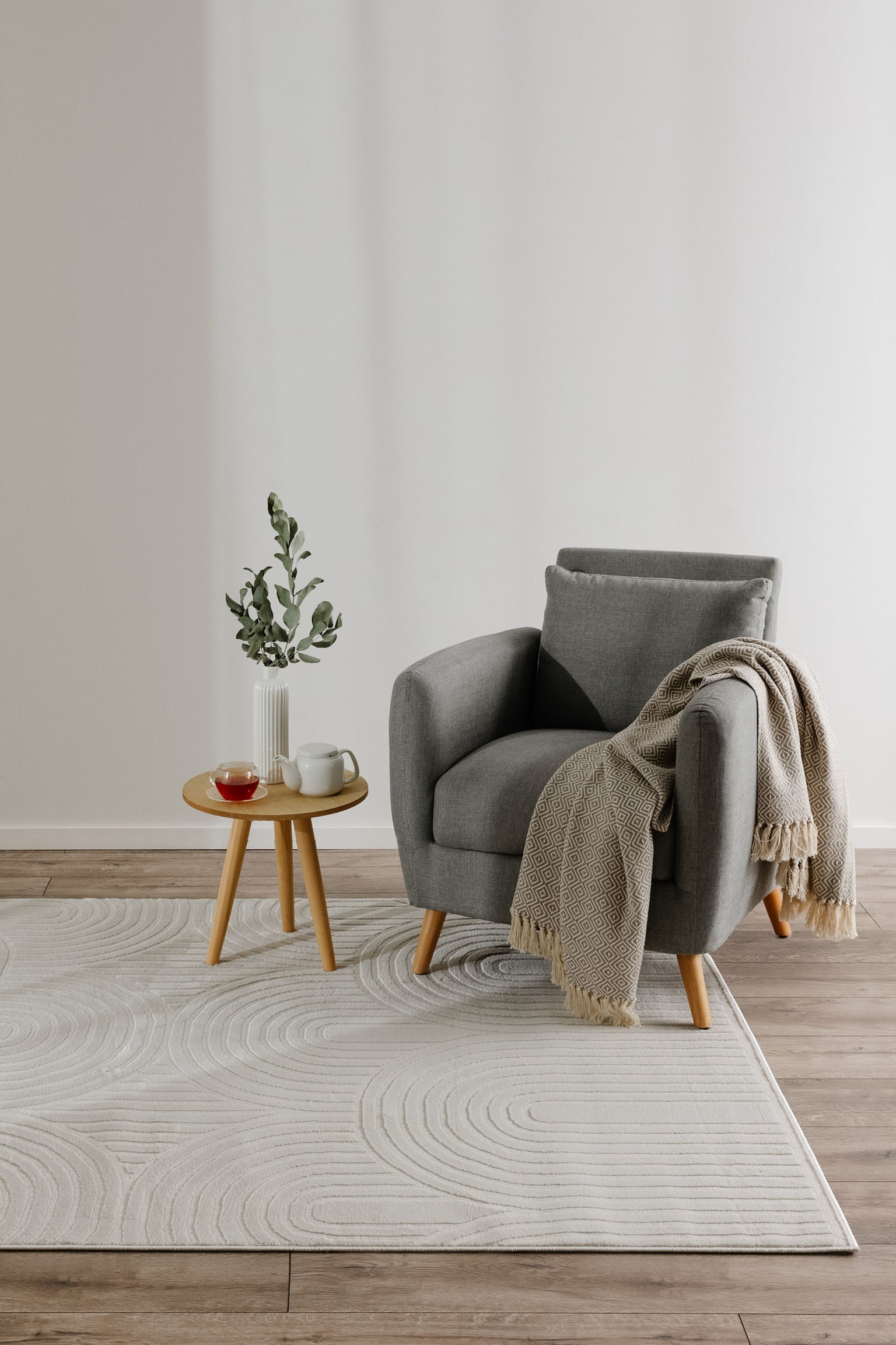 Tapis Claire - Crème/Gris - 2