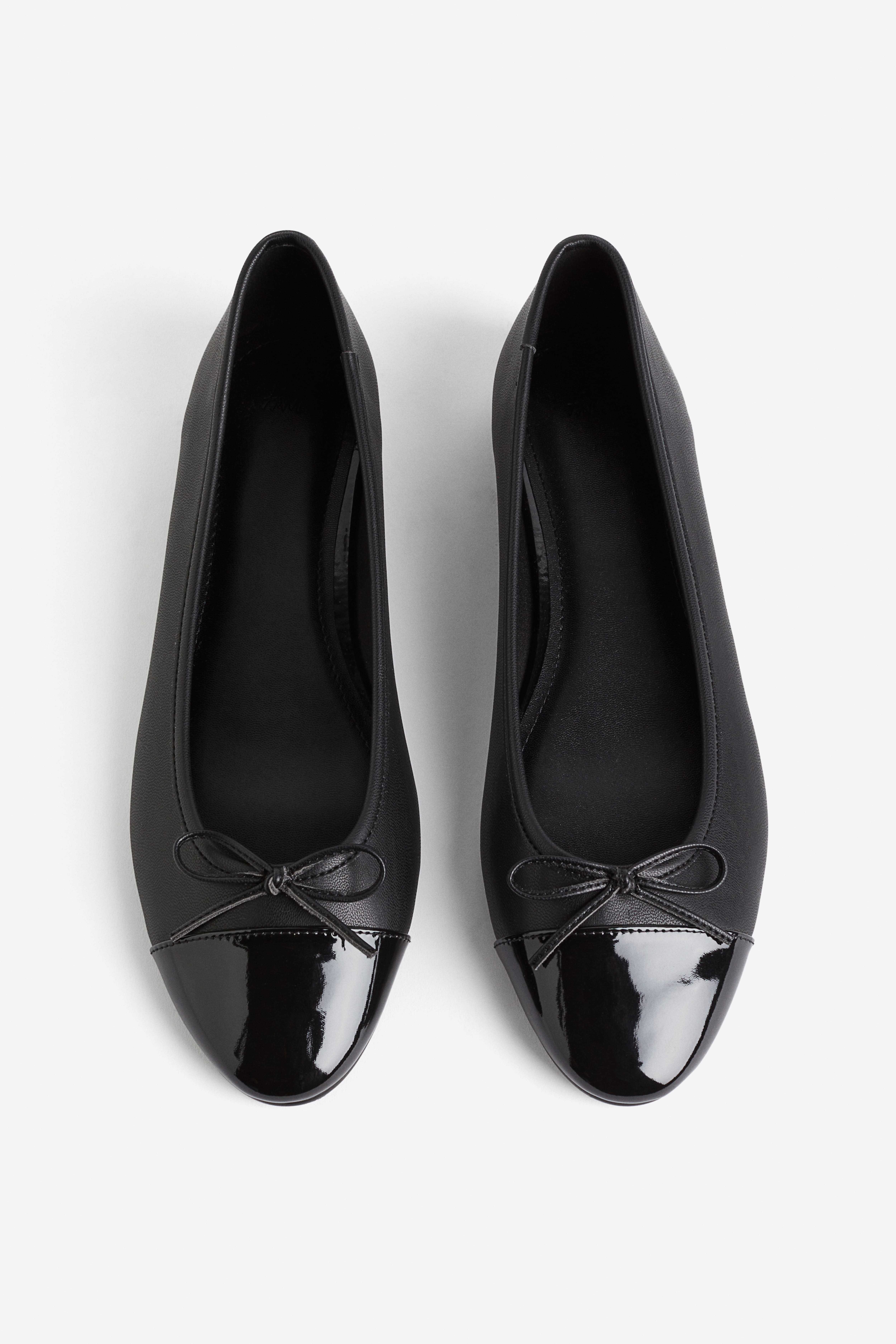 H&m black ballet flats fashion