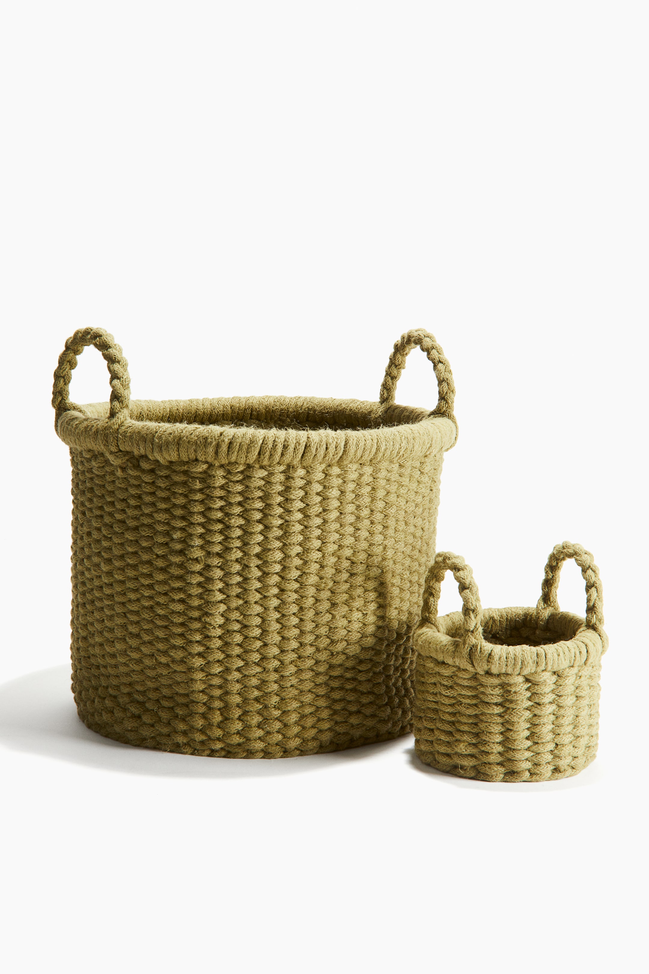 Jute Storage Basket - Olive green - Home All | H&M US