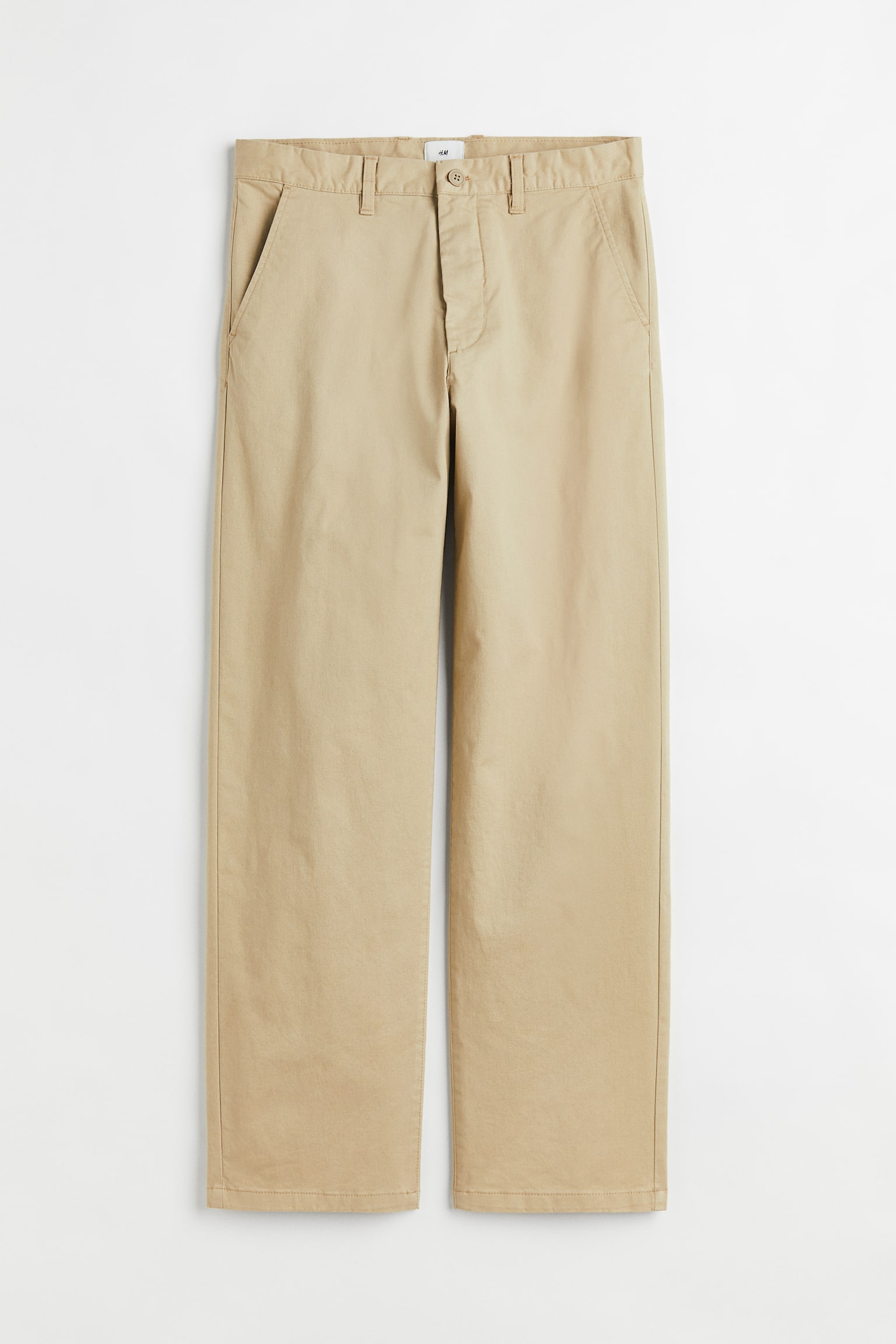 Relaxed Fit Cotton Chinos - Beige/Light green/Black - 1