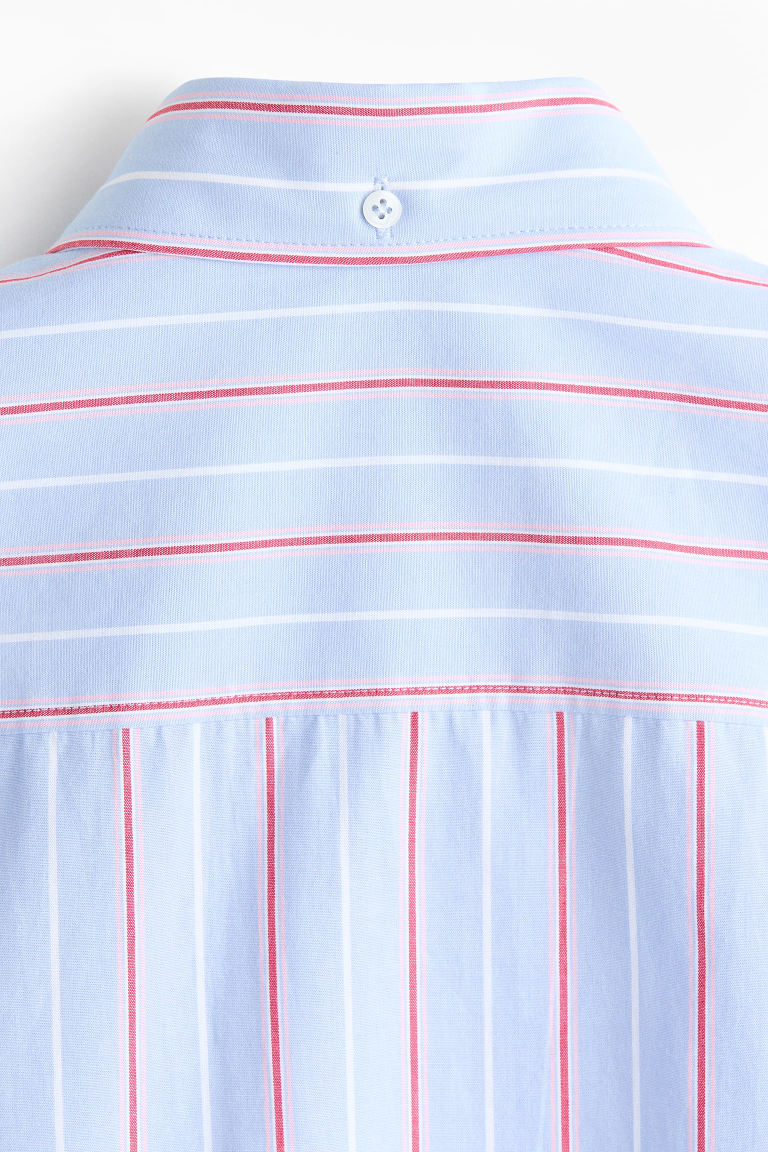 Relaxed Fit Cotton shirt - Light blue/Striped/Light blue/Striped - 6