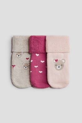 3-pack frottéstrumpor