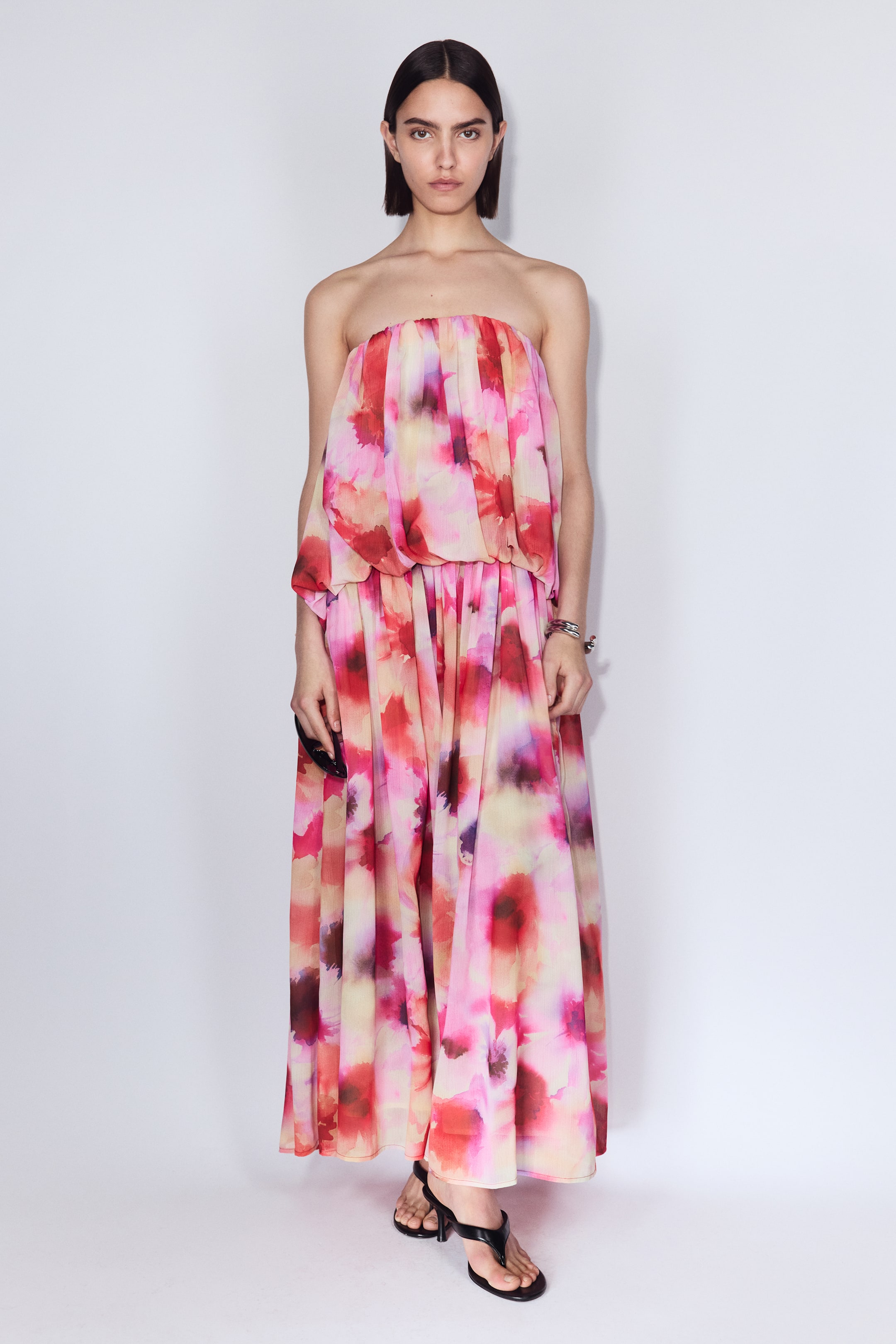 Chiffon Bandeau Dress