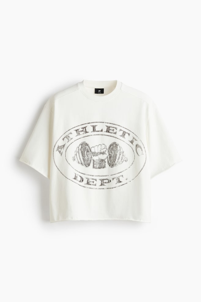 Oversized Printed Cotton T-Shirt - Cream/Athletic Dept./Cream/Las Vegas/Black/Las Vegas/Cream/San Bernardino/Dark dusty blue/Uncut Gym 247/Washed black/Westcoast - 1