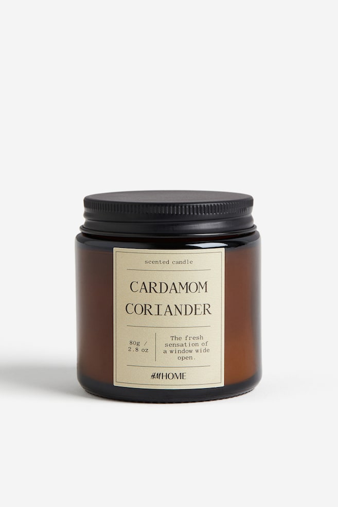 Petite bougie parfumée dans un pot en verre - Beige/Cardamom Coriander/Marron/Salted Sea/Beige/Dark Leather - 1