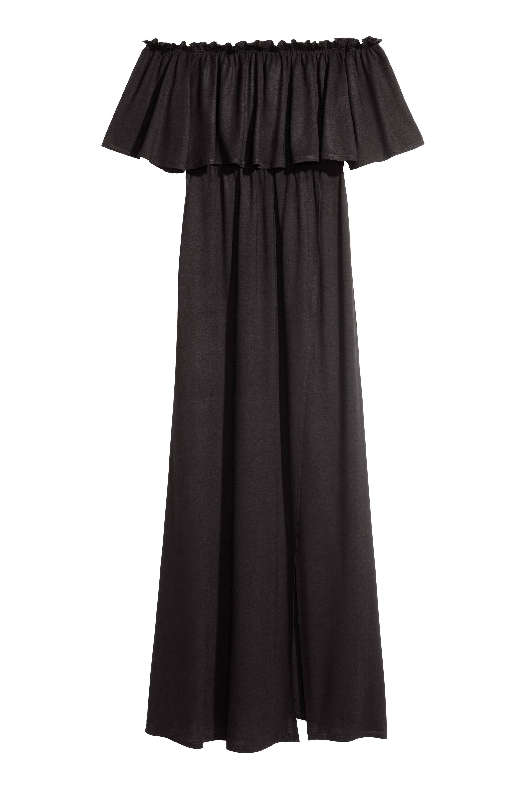 View larger image: Off-the-shoulder maxi dress - Black - Ladies | H&M GB 1