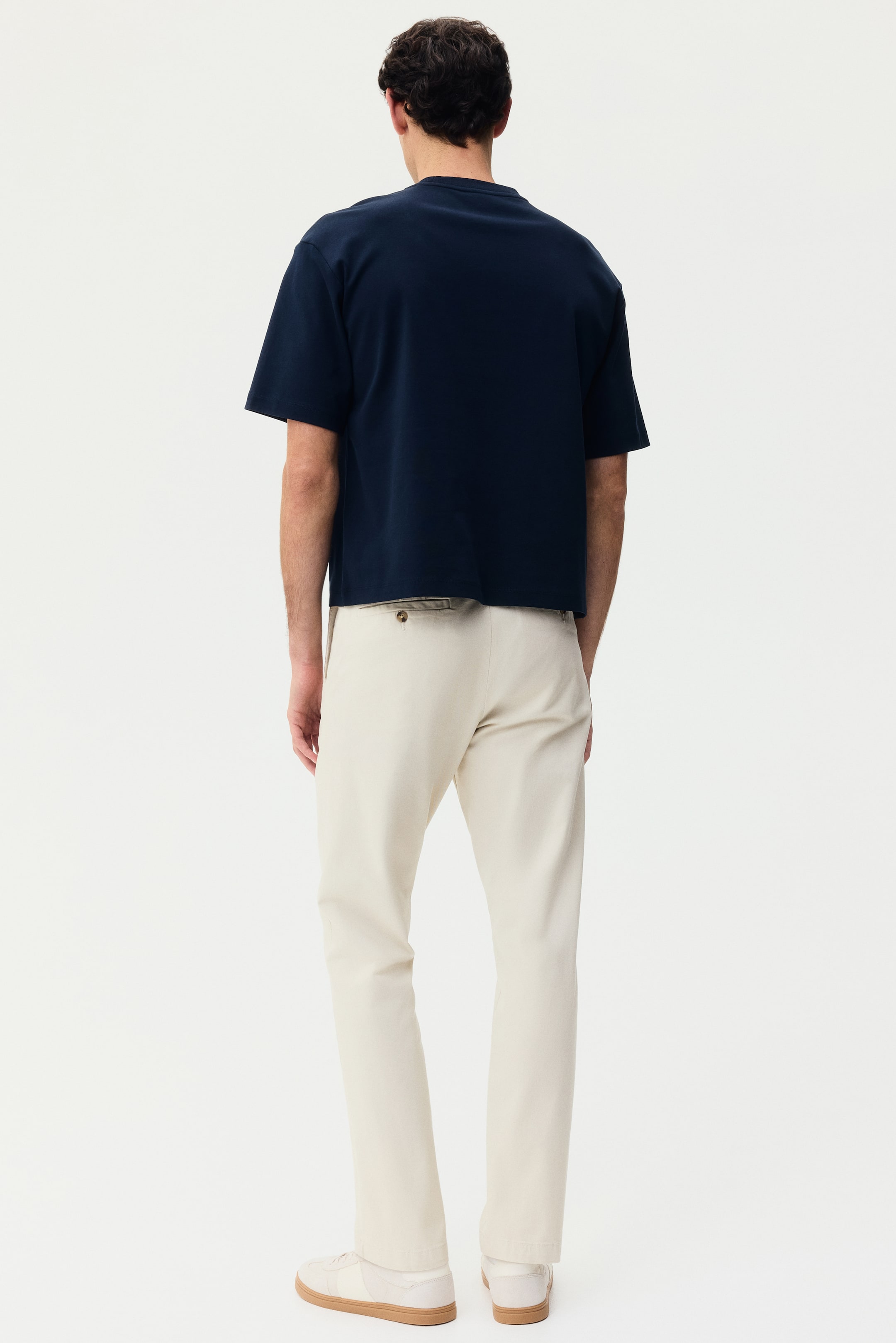 Ver imagen más grande: Chinos de algodón Slim Fit - Beige claro - HOMBRE | H&M ES 4